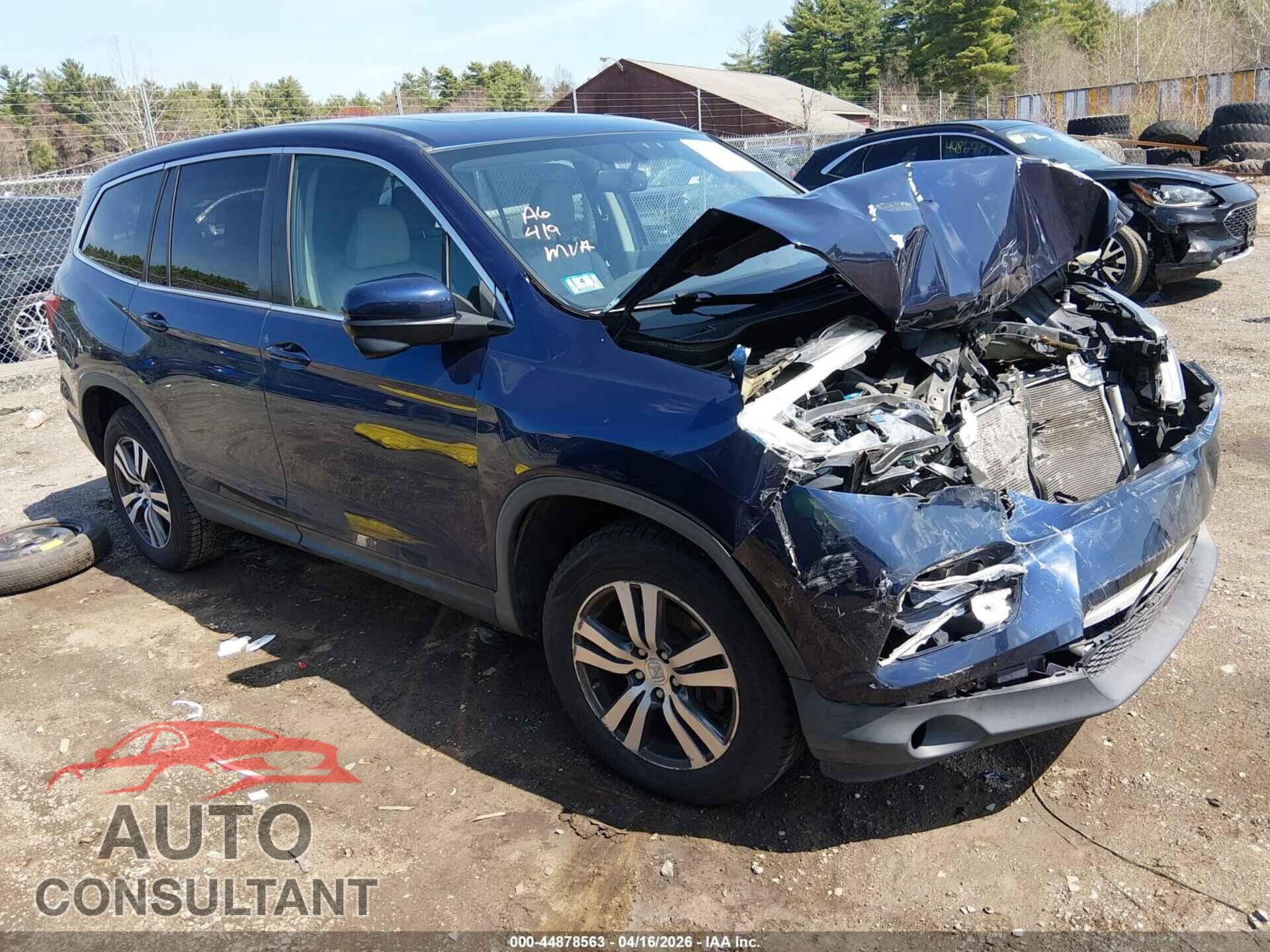 HONDA PILOT 2017 - 5FNYF6H55HB077786