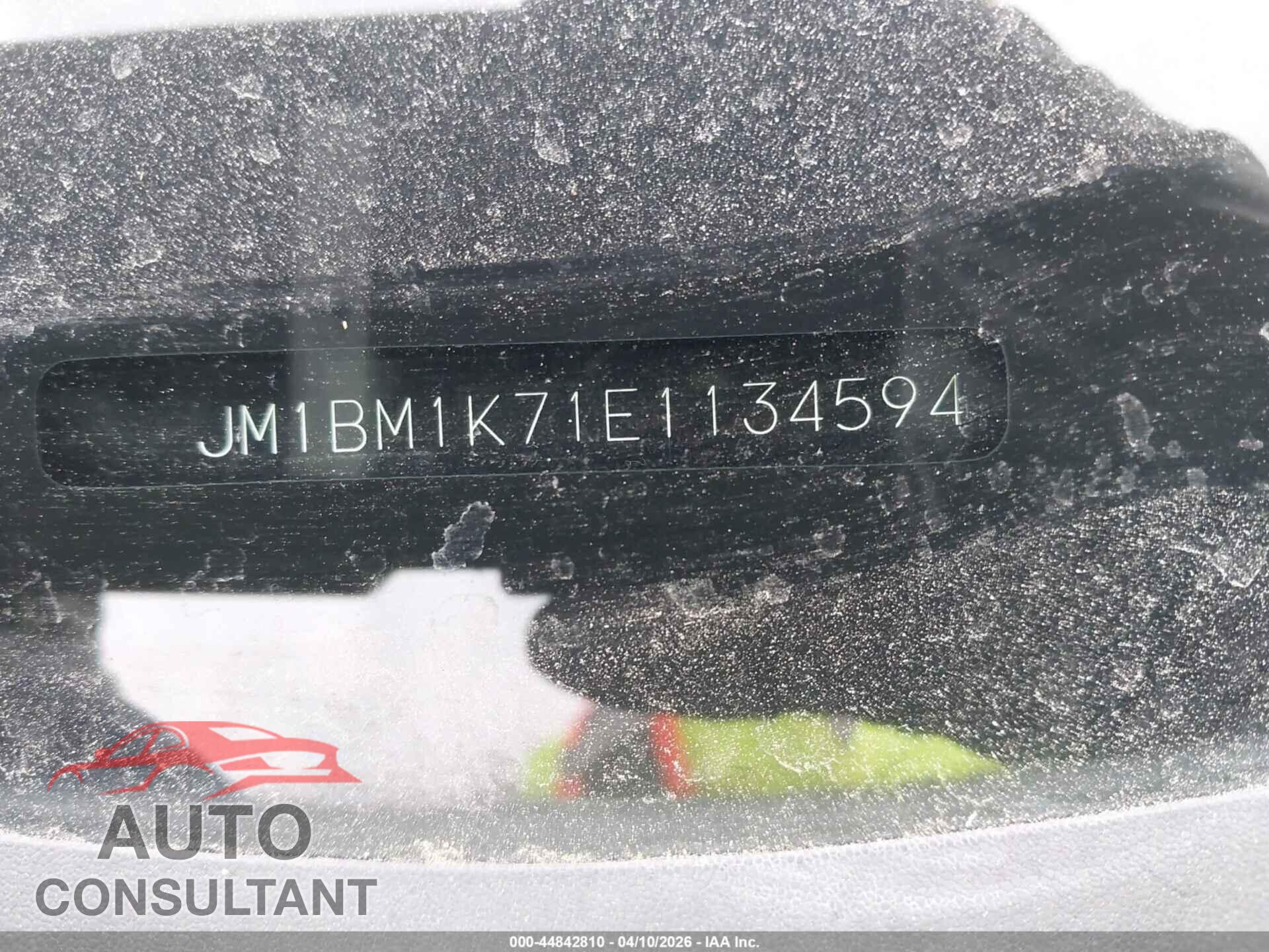 MAZDA MAZDA3 2014 - JM1BM1K71E1134594