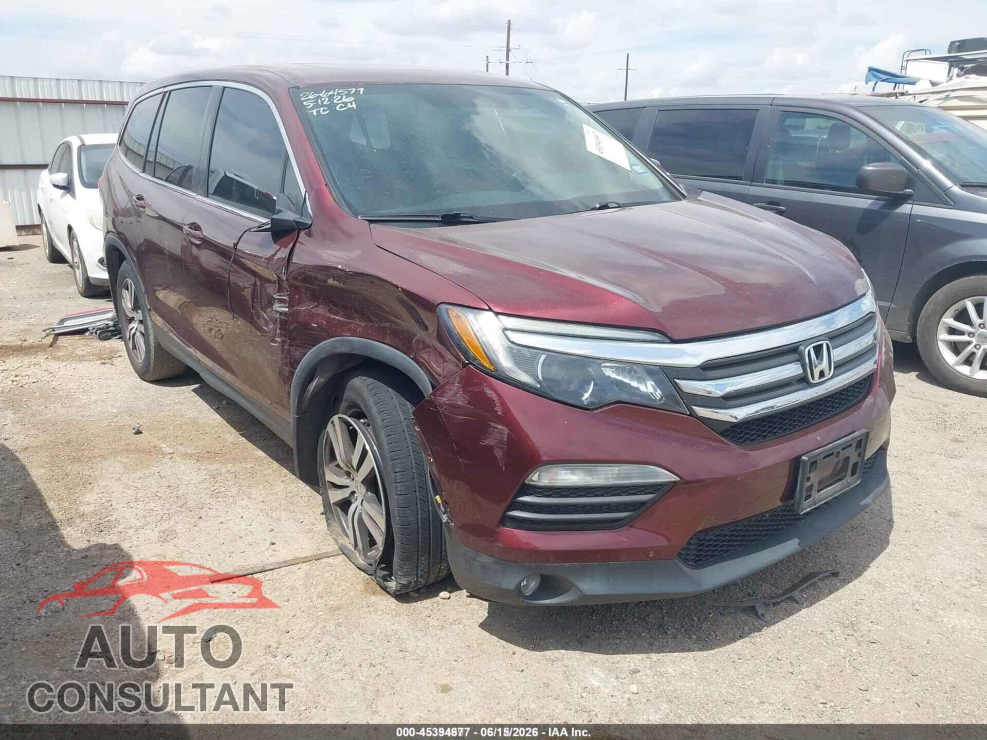 HONDA PILOT 2018 - 5FNYF5H82JB008564