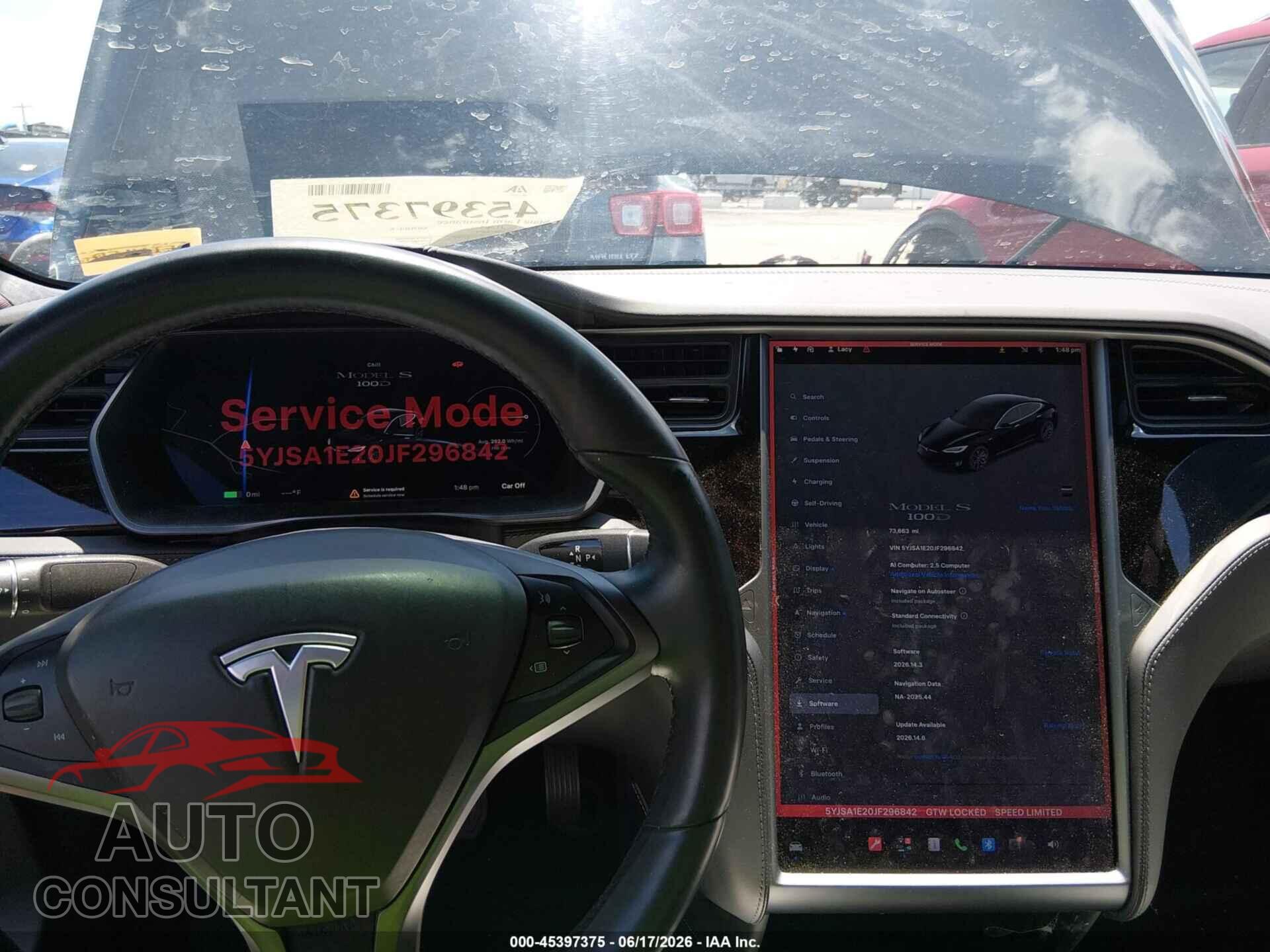 TESLA MODEL S 2018 - 5YJSA1E20JF296842
