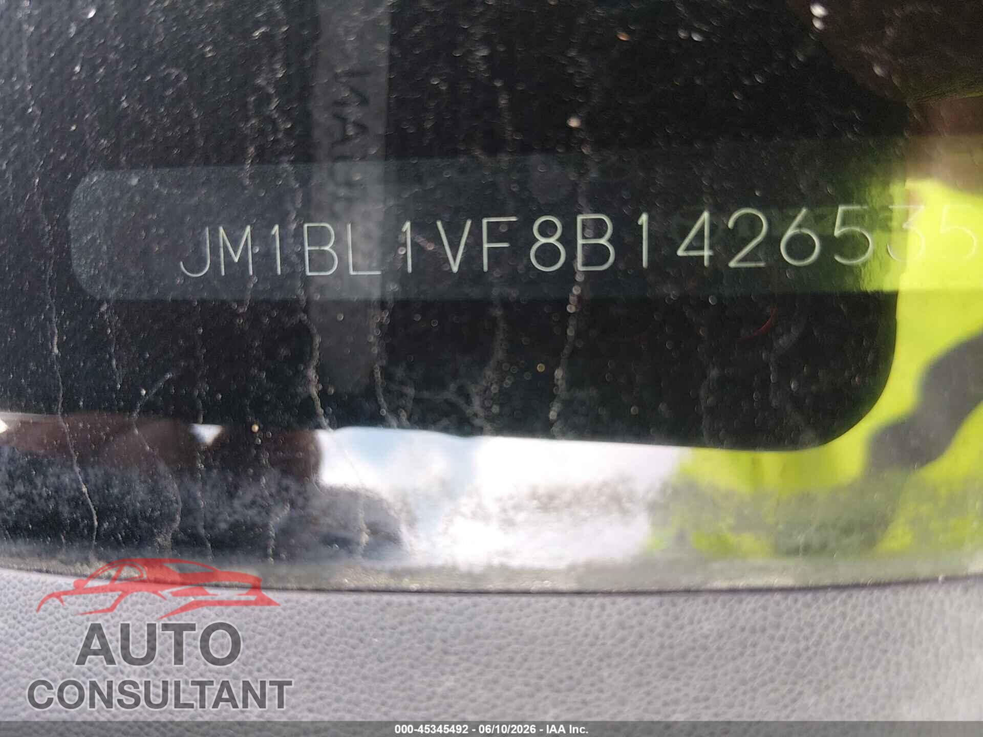 MAZDA MAZDA3 2011 - JM1BL1VF8B1426535