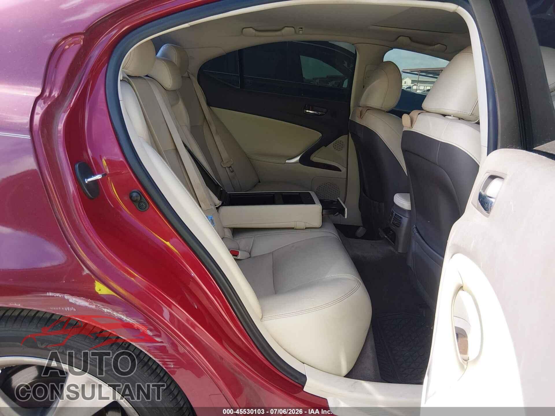 LEXUS IS 250 2011 - JTHBF5C26B5143265
