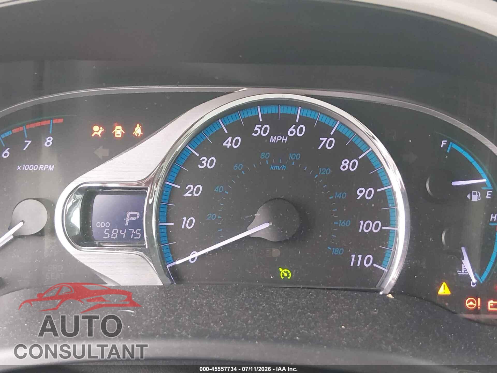 TOYOTA SIENNA 2013 - 5TDYK3DC8DS397155