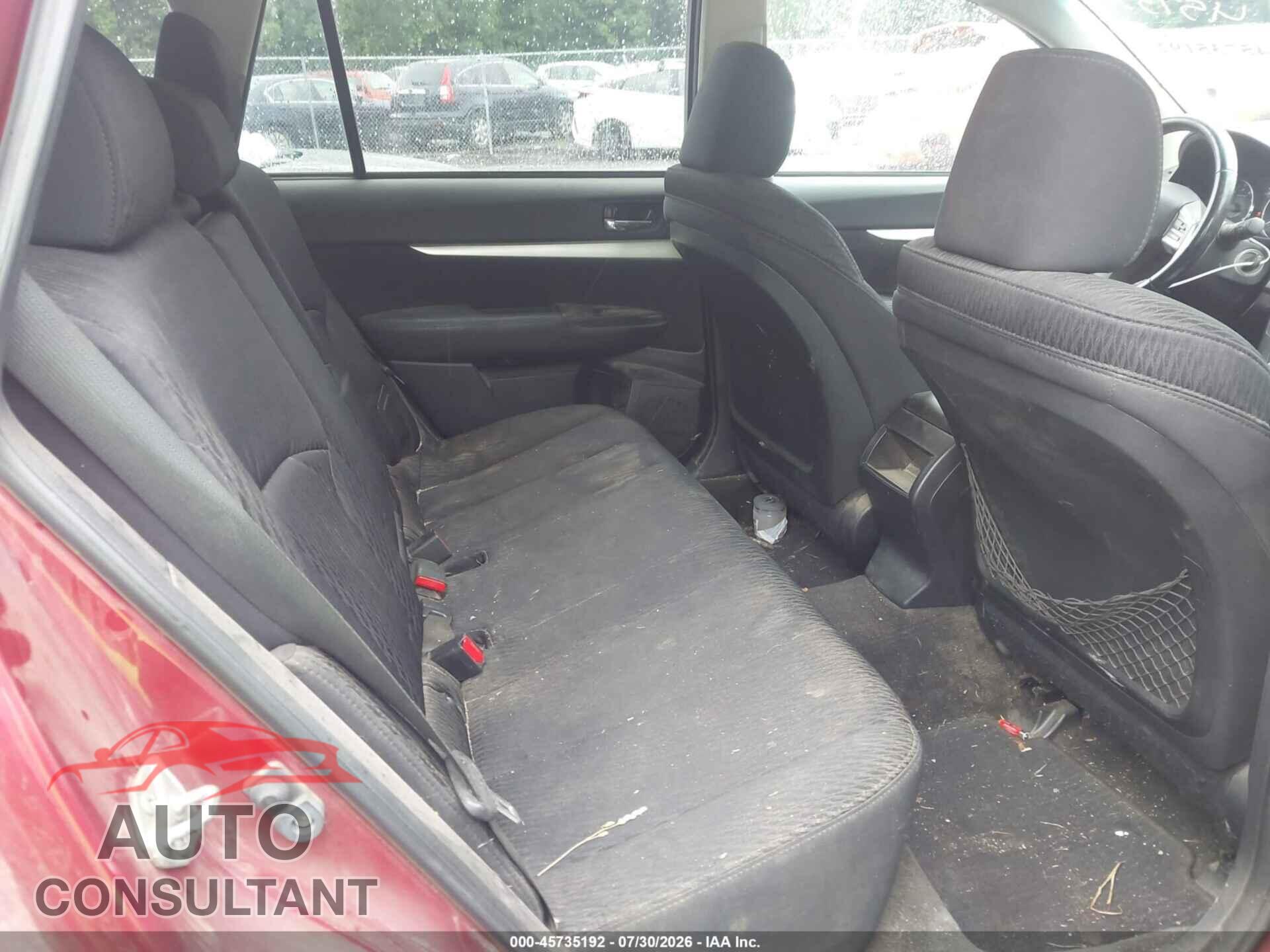 SUBARU OUTBACK 2012 - 4S4BRBCC1C3207799