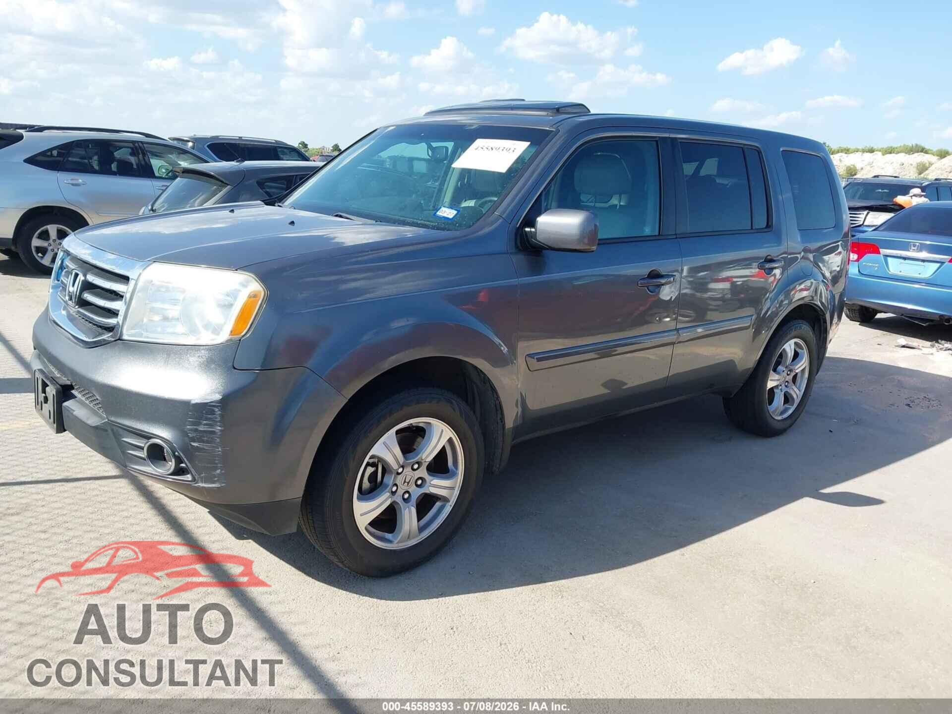 HONDA PILOT 2012 - 5FNYF3H63CB006165