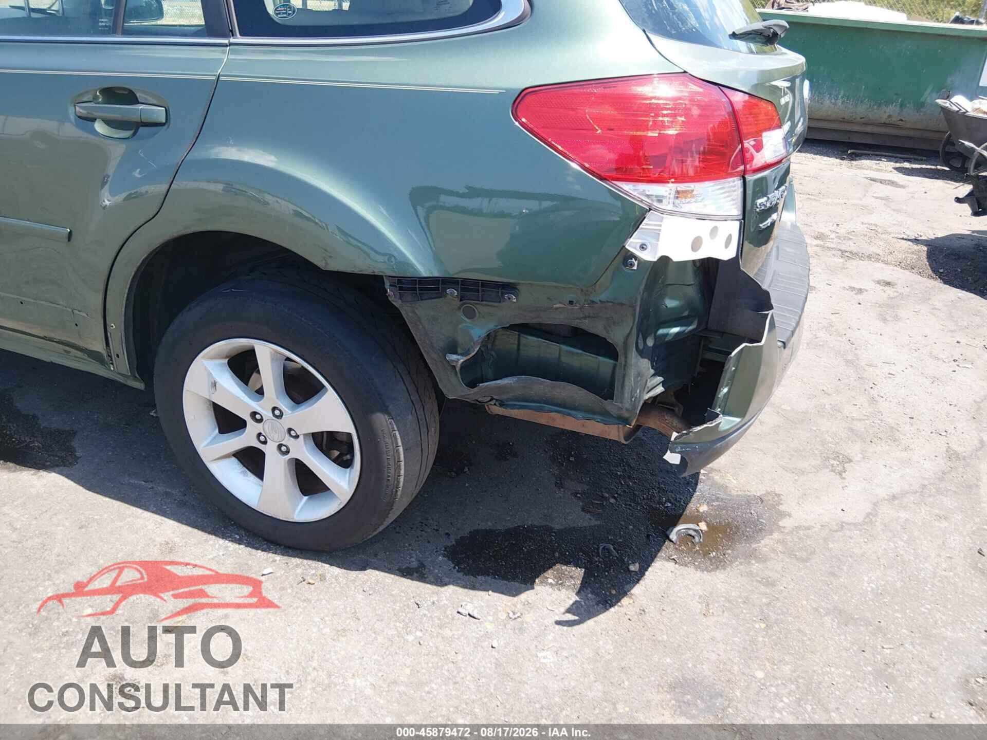 SUBARU OUTBACK 2012 - 4S4BRCAC6C3225062