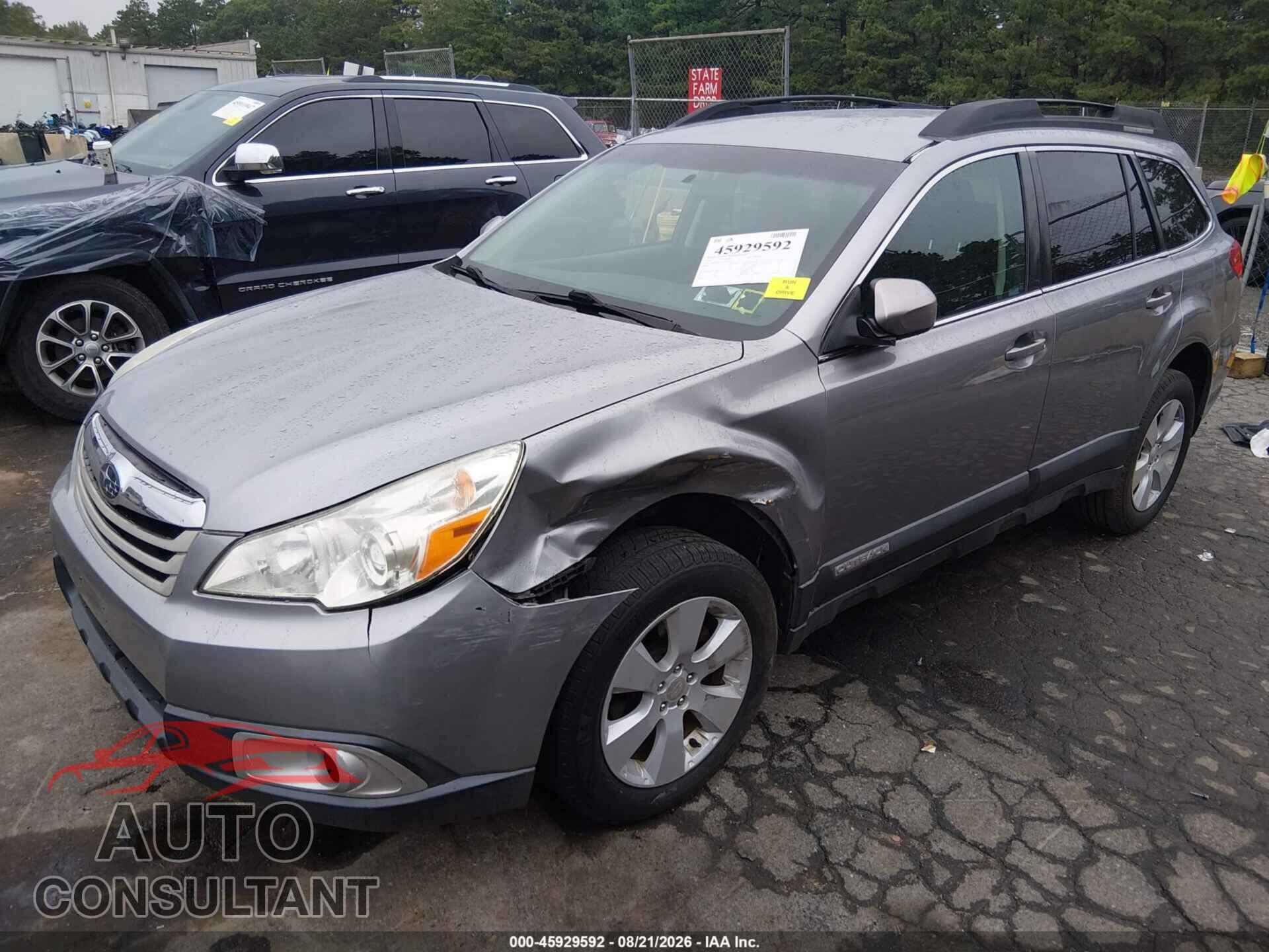 SUBARU OUTBACK 2010 - 4S4BRBCC4A3365566