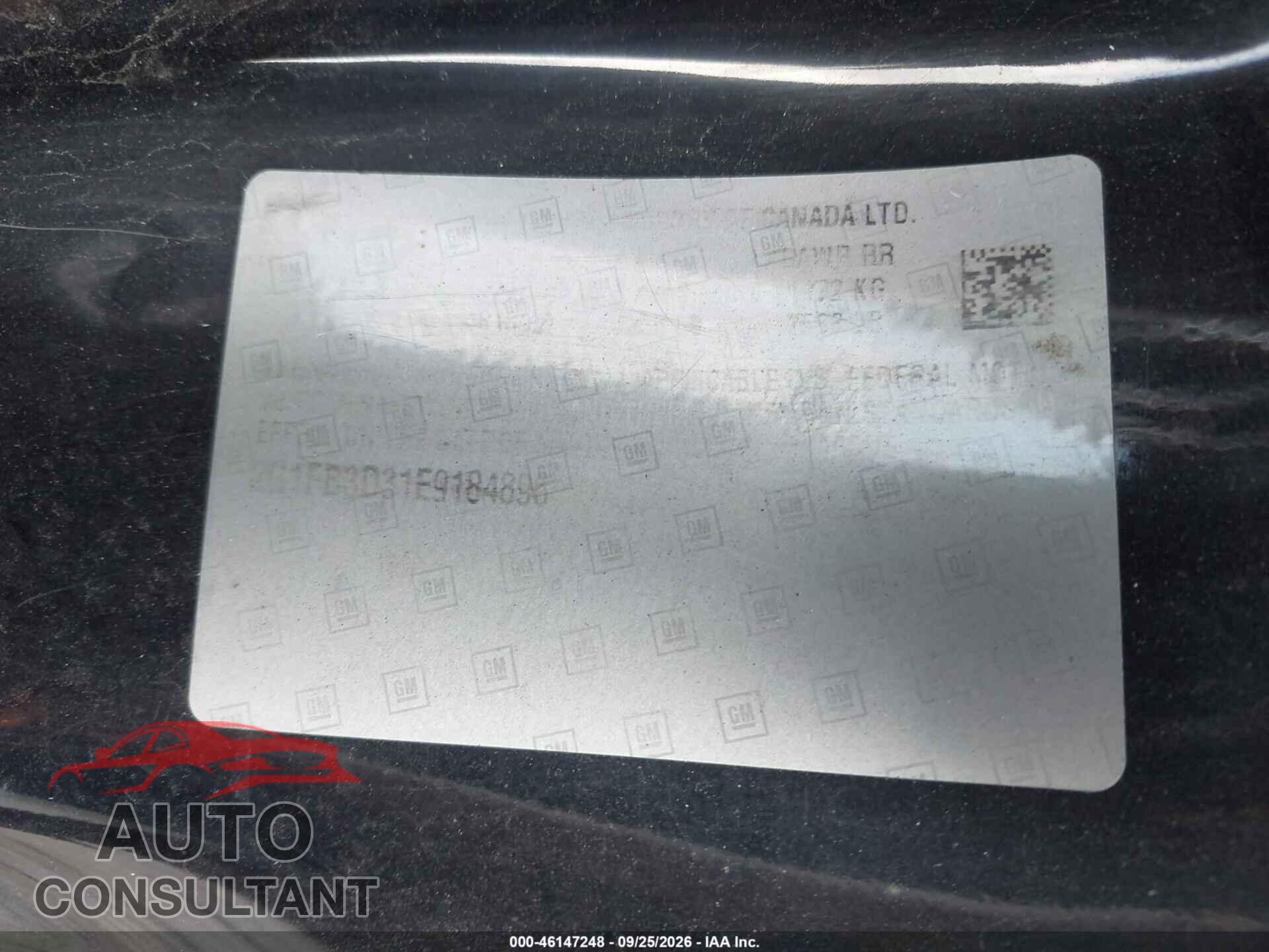 CHEVROLET CAMARO 2014 - 2G1FB3D31E9184896