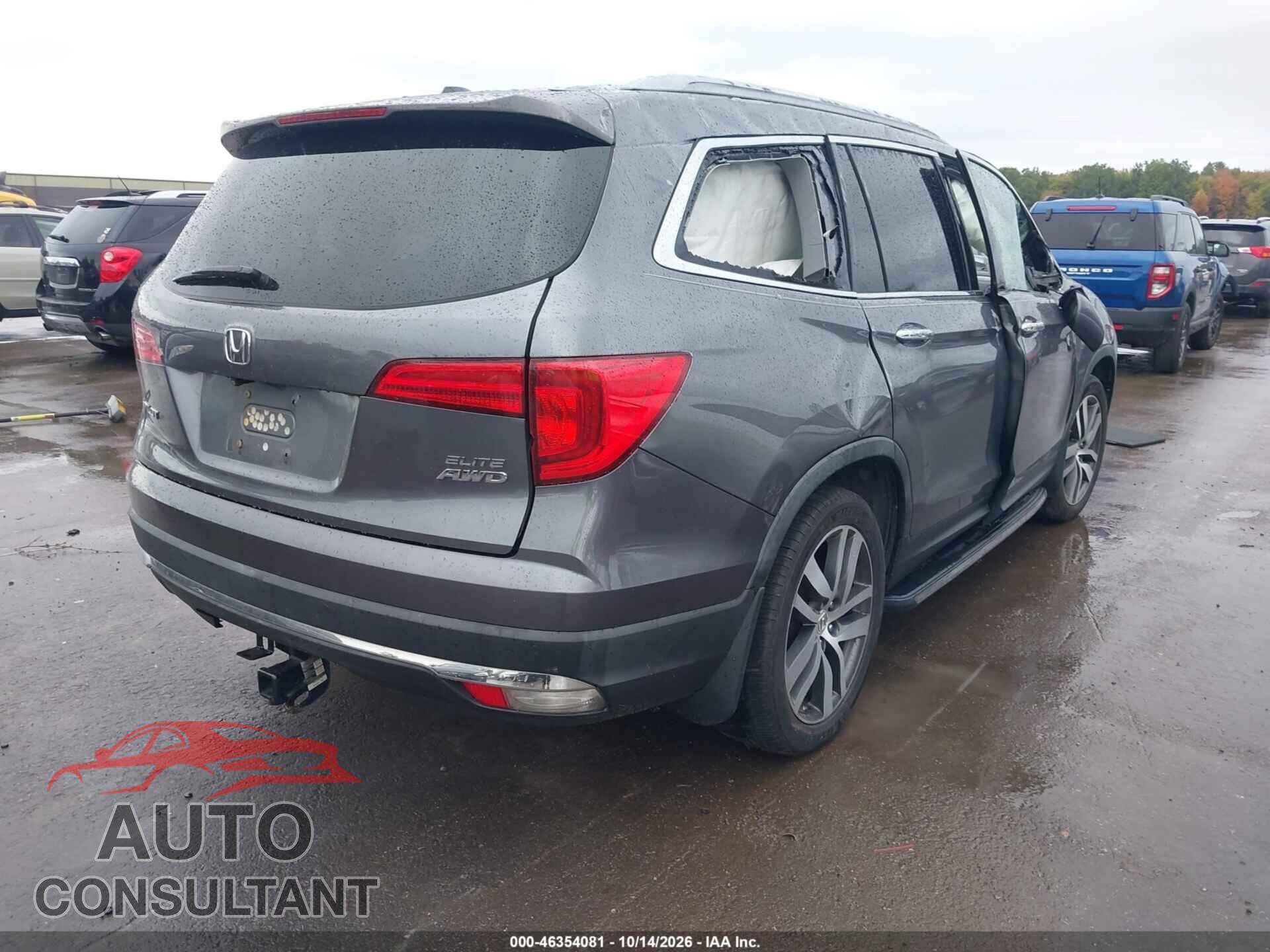 HONDA PILOT 2016 - 5FNYF6H08GB016127