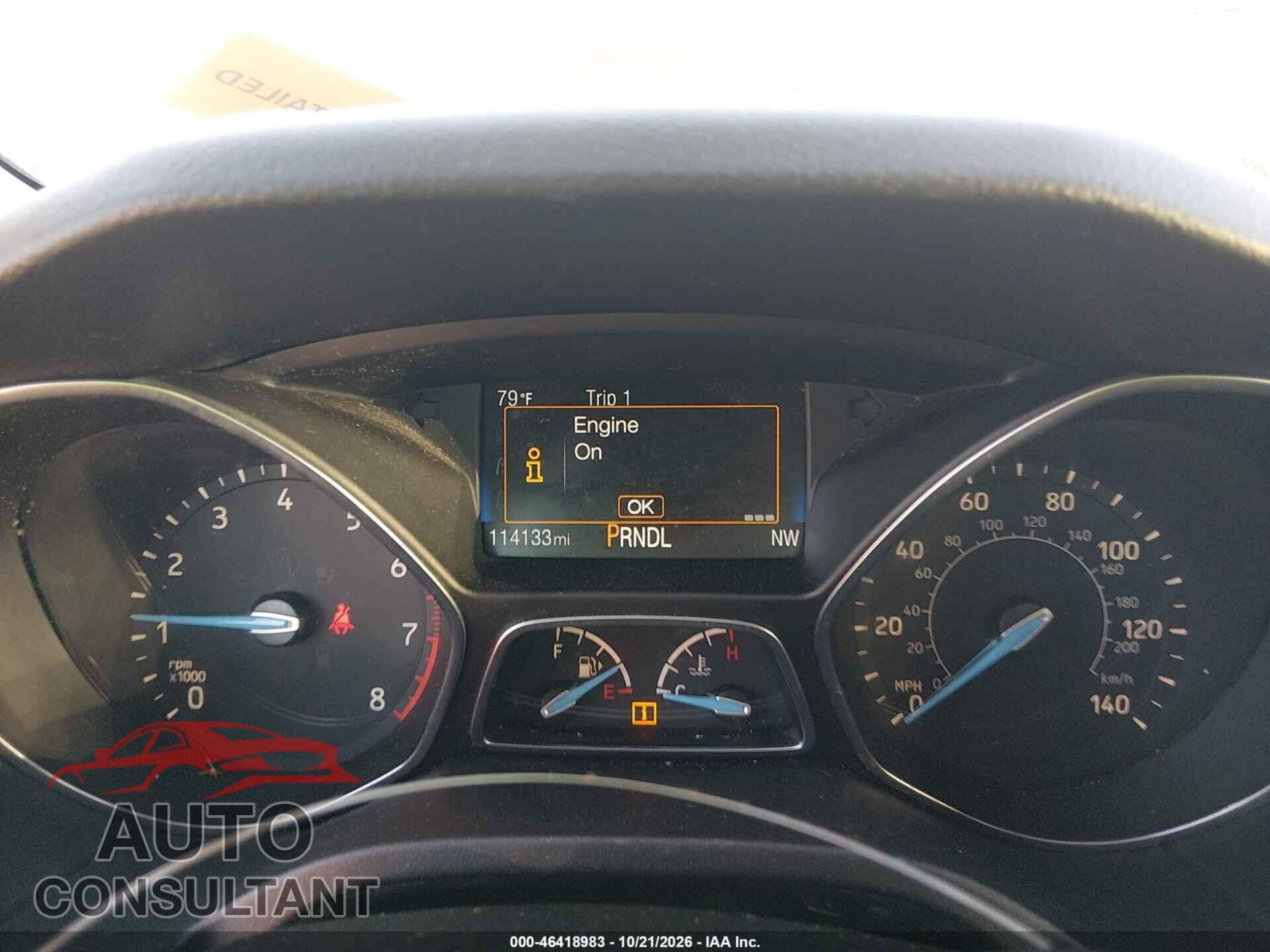FORD FOCUS 2017 - 1FADP3F28HL311327