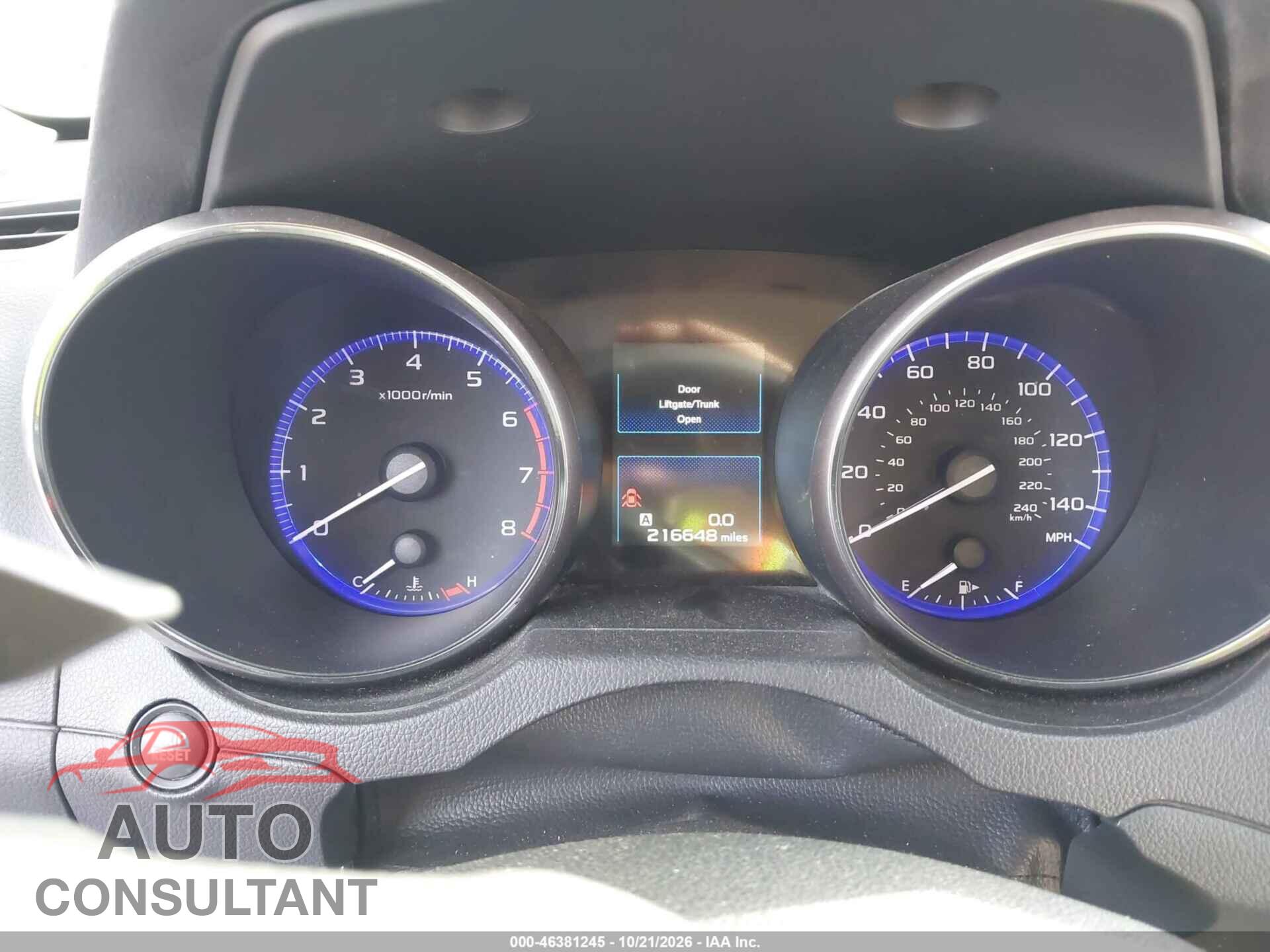 SUBARU LEGACY 2015 - 4S3BNAJ65F3019847
