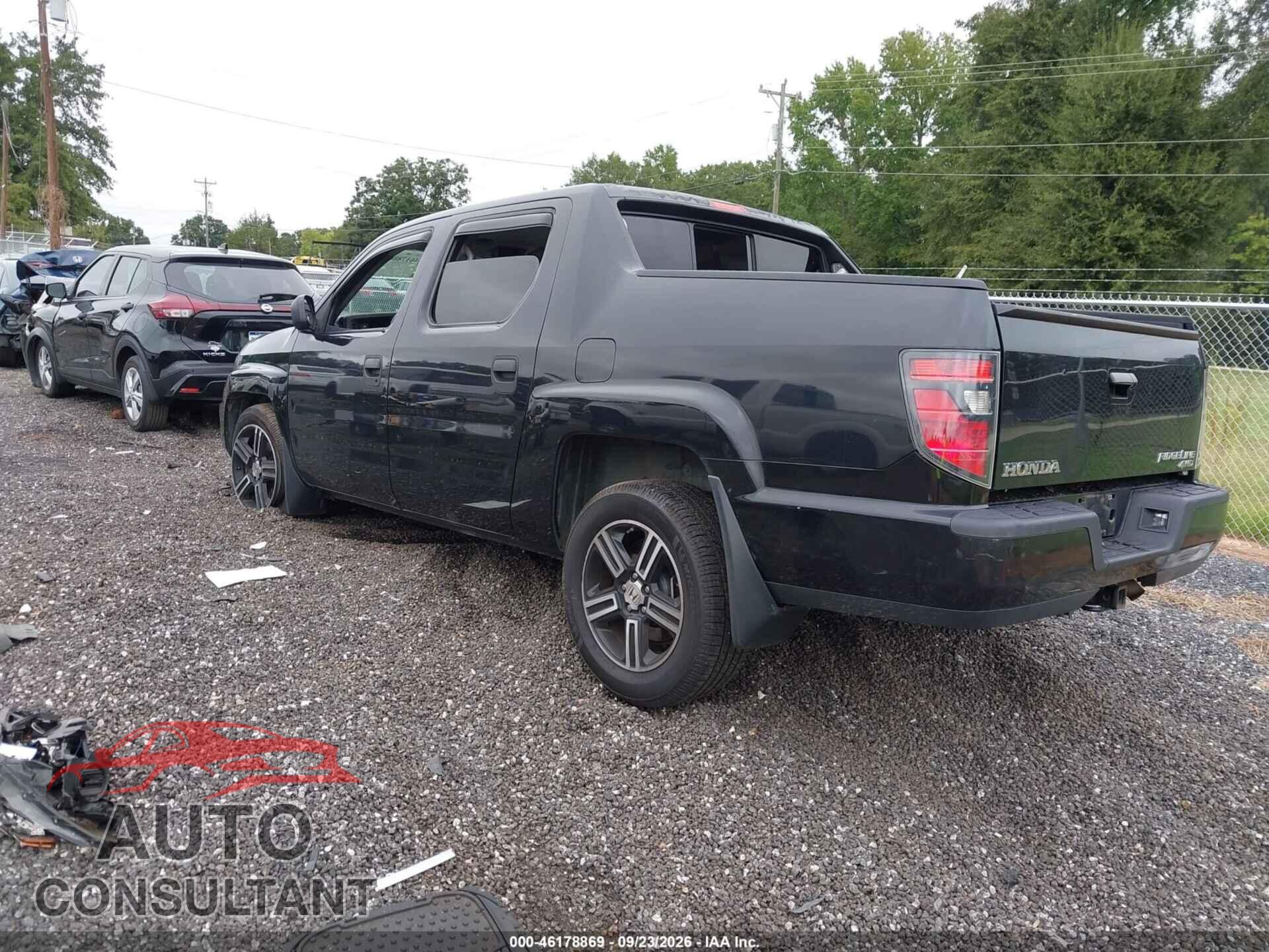 HONDA RIDGELINE 2013 - 5FPYK1F77DB007954