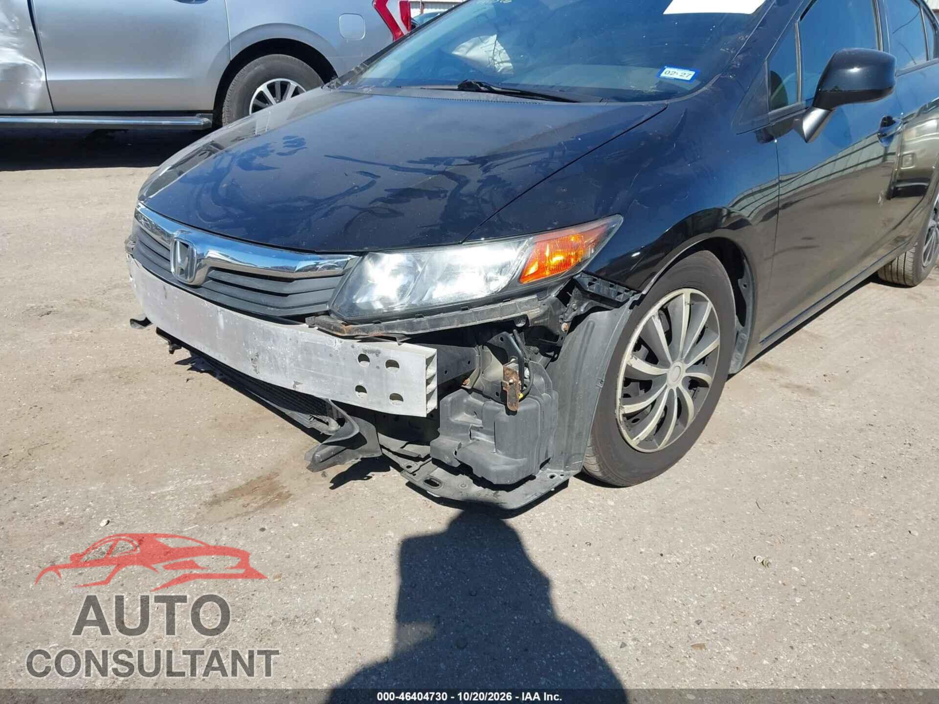 HONDA CIVIC 2012 - 19XFB2F57CE377794