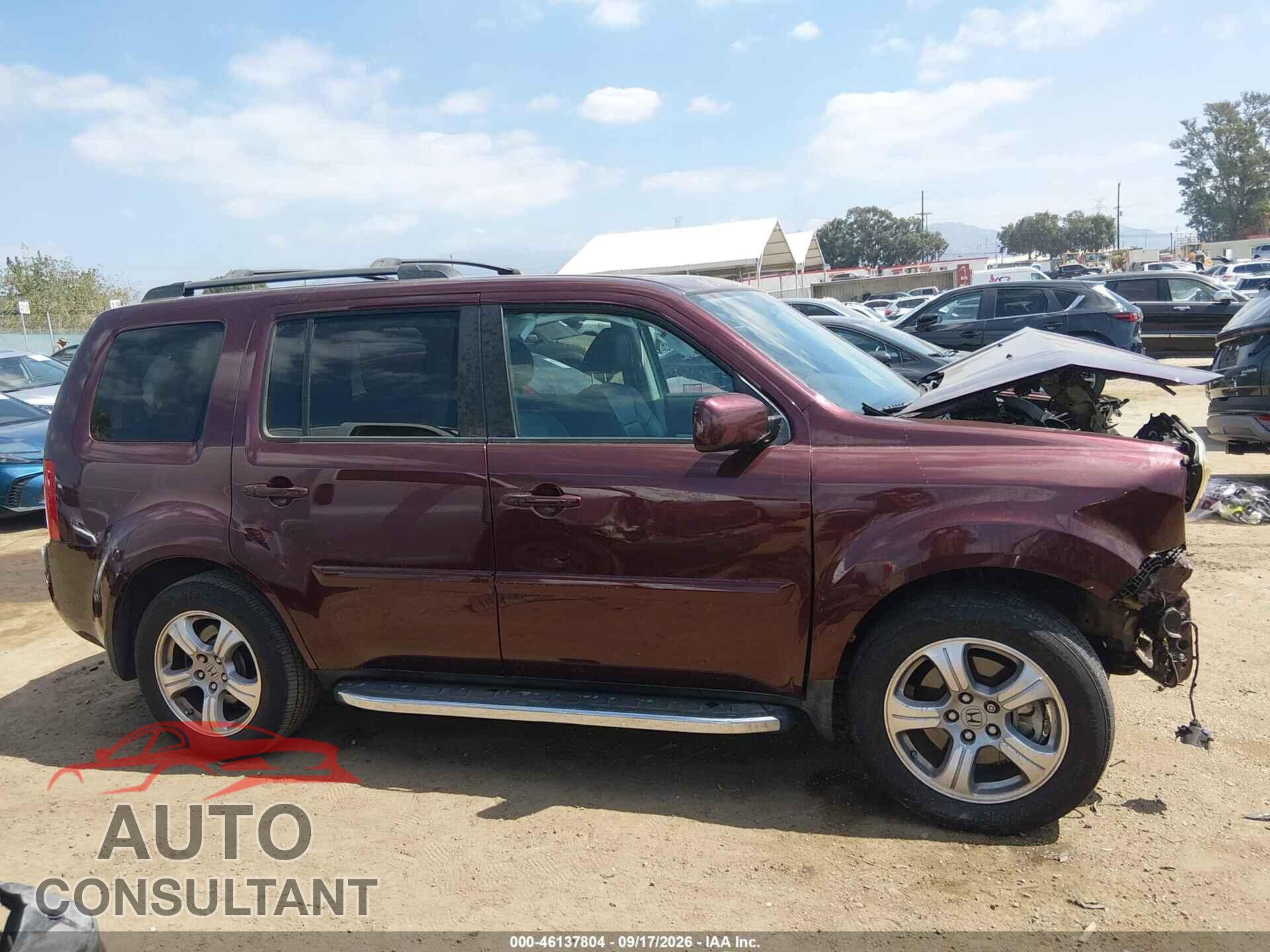 HONDA PILOT 2013 - 5FNYF3H59DB010598
