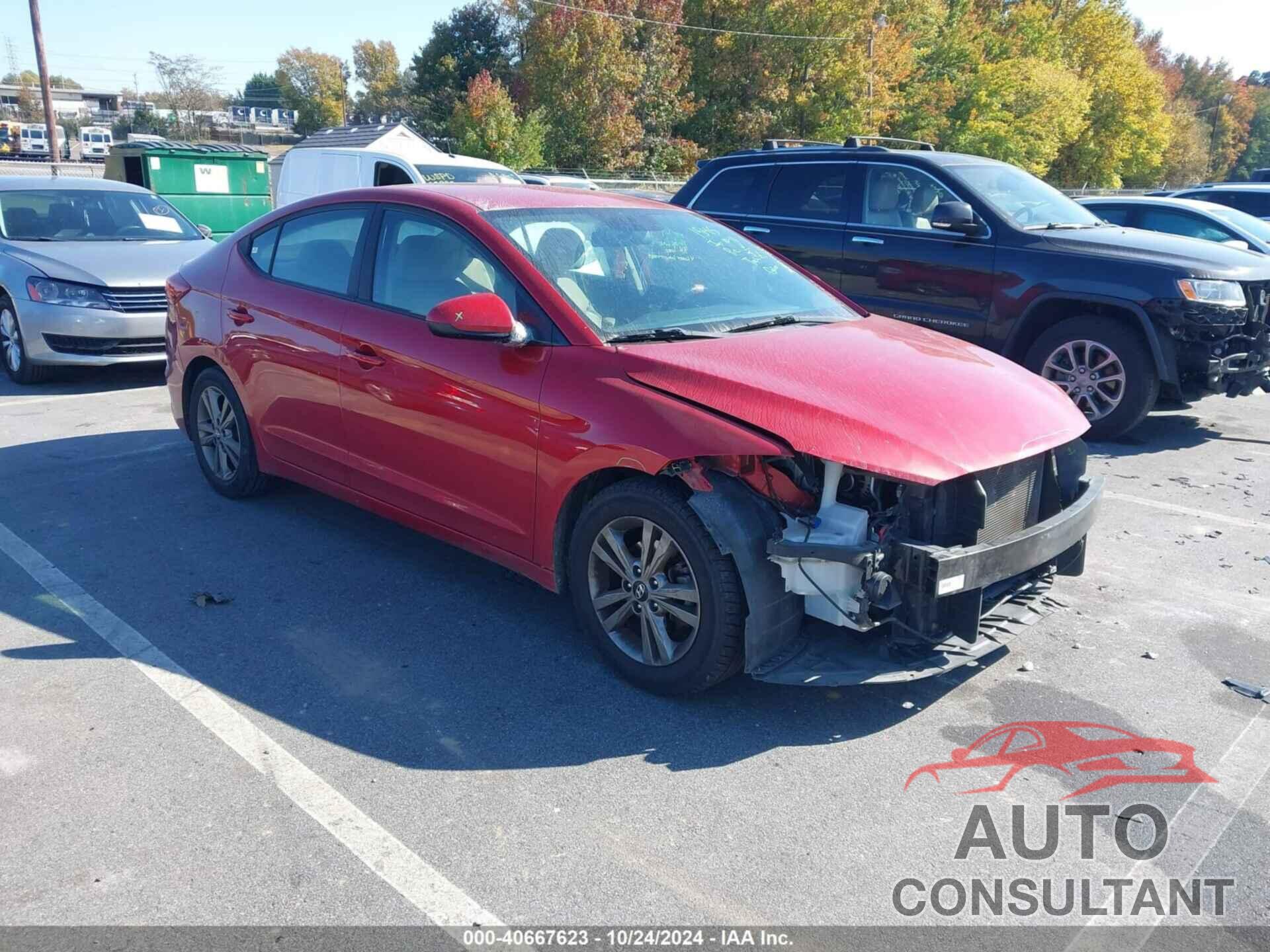 HYUNDAI ELANTRA 2018 - 5NPD84LF1JH379175
