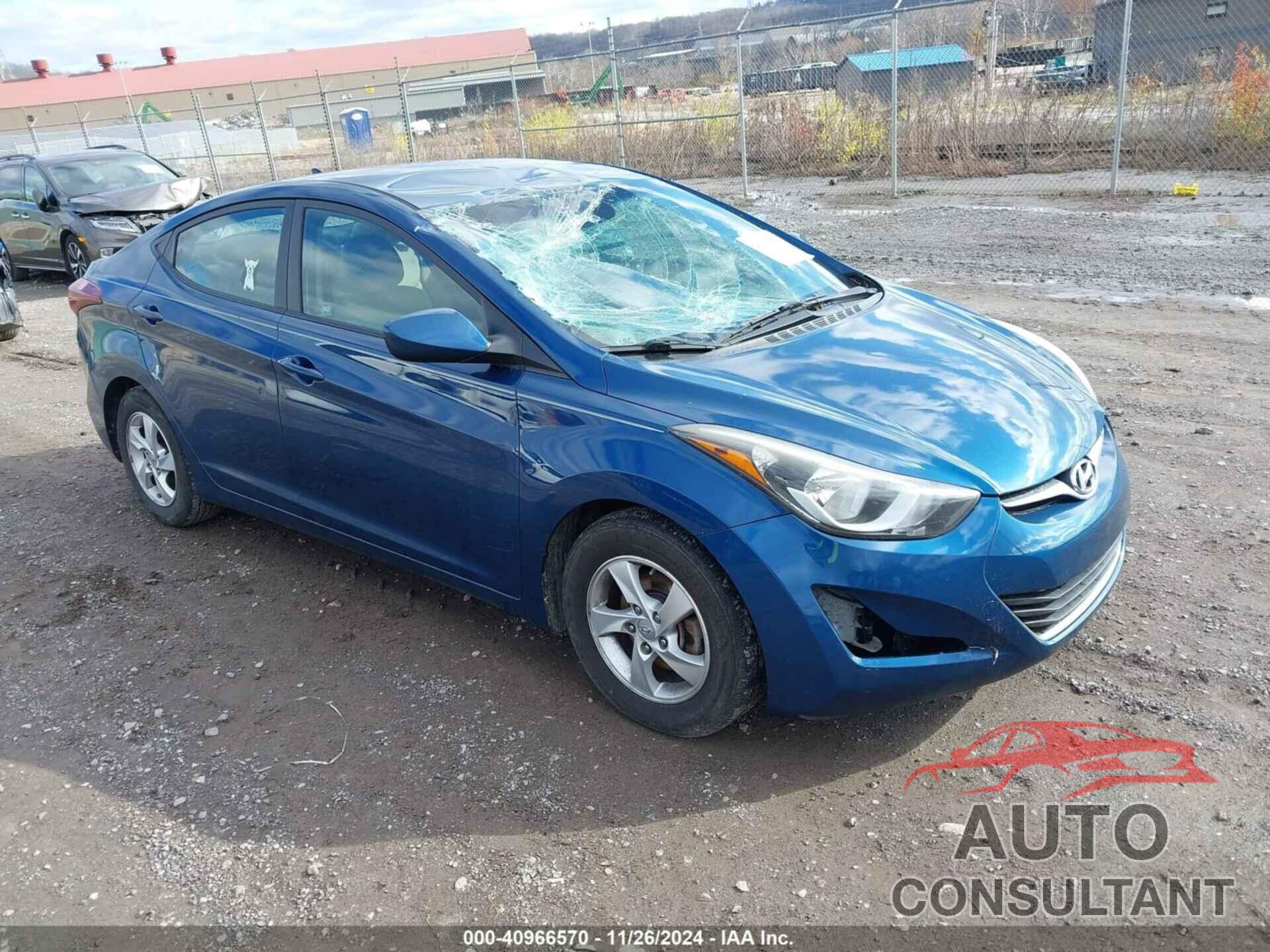 HYUNDAI ELANTRA 2015 - KMHDH4AEXFU390517