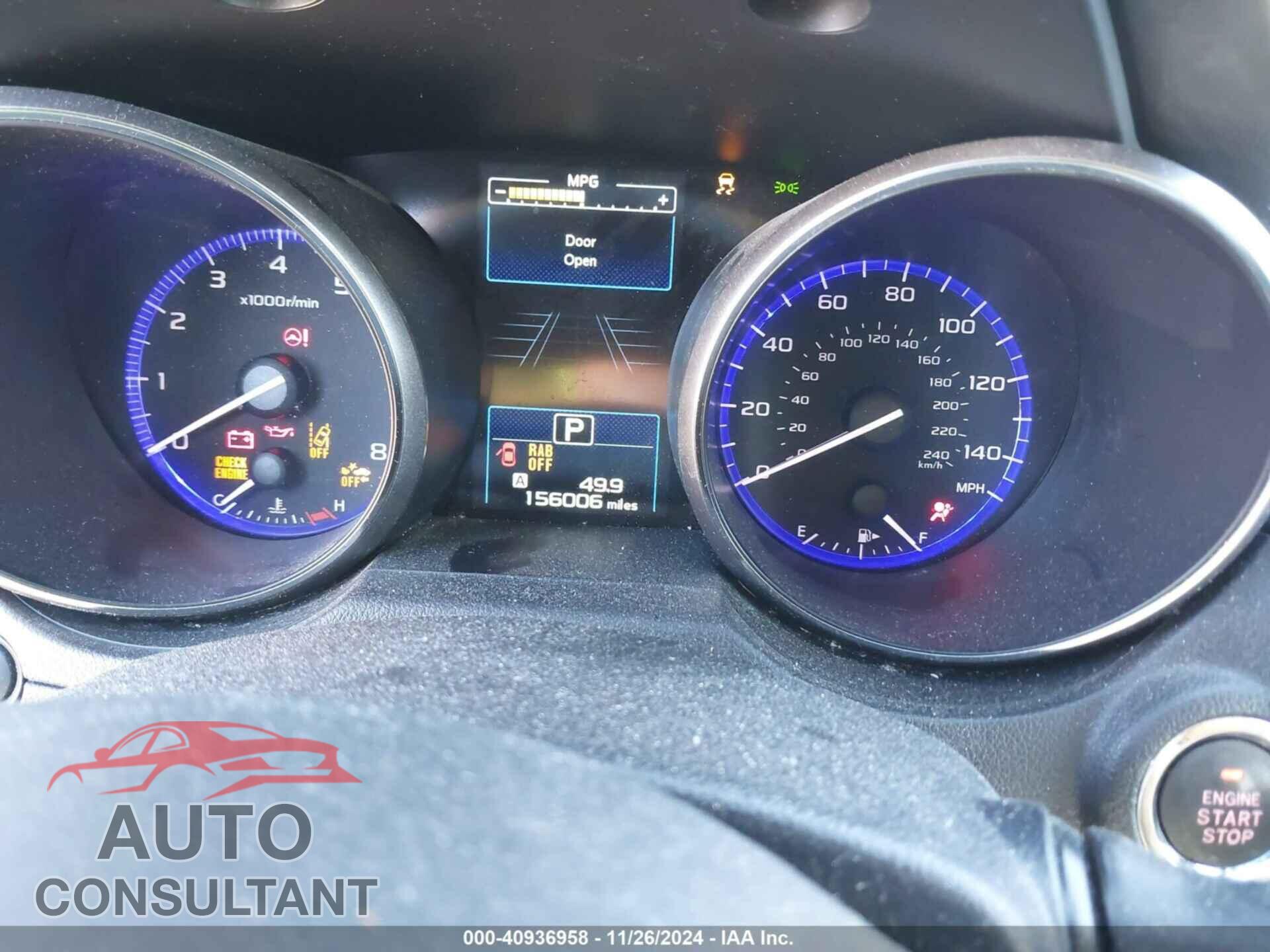 SUBARU OUTBACK 2017 - 4S4BSANC4H3315532