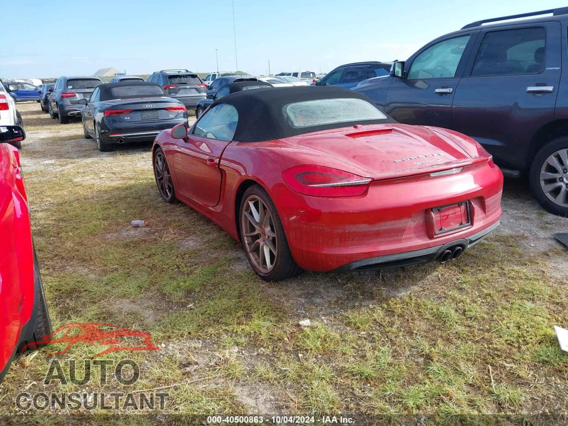 PORSCHE BOXSTER 2014 - WP0CB2A81EK140643