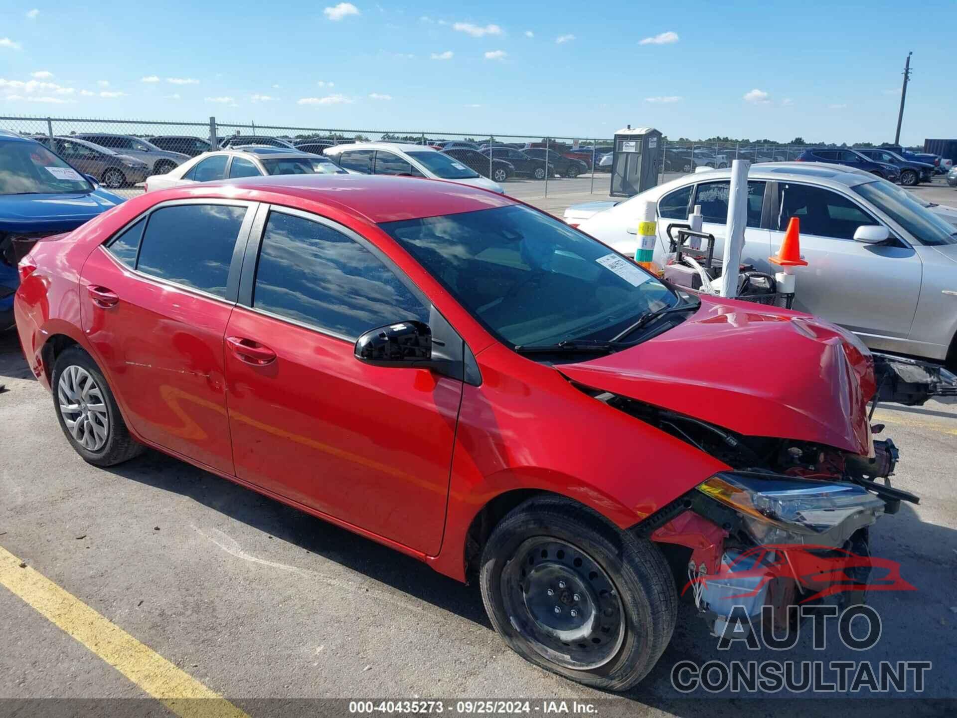 TOYOTA COROLLA 2019 - 5YFBURHE1KP941662