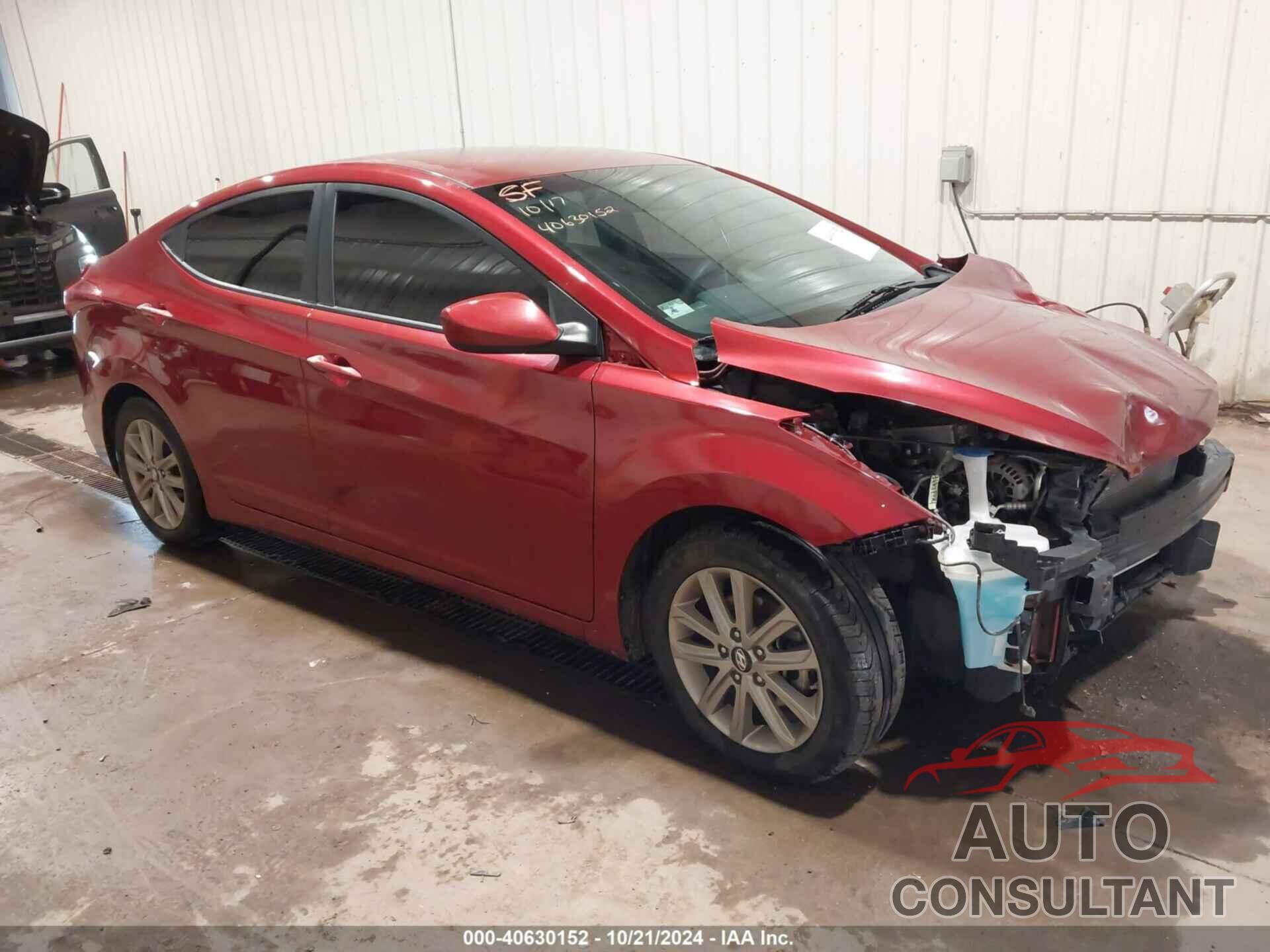 HYUNDAI ELANTRA 2016 - 5NPDH4AEXGH766701