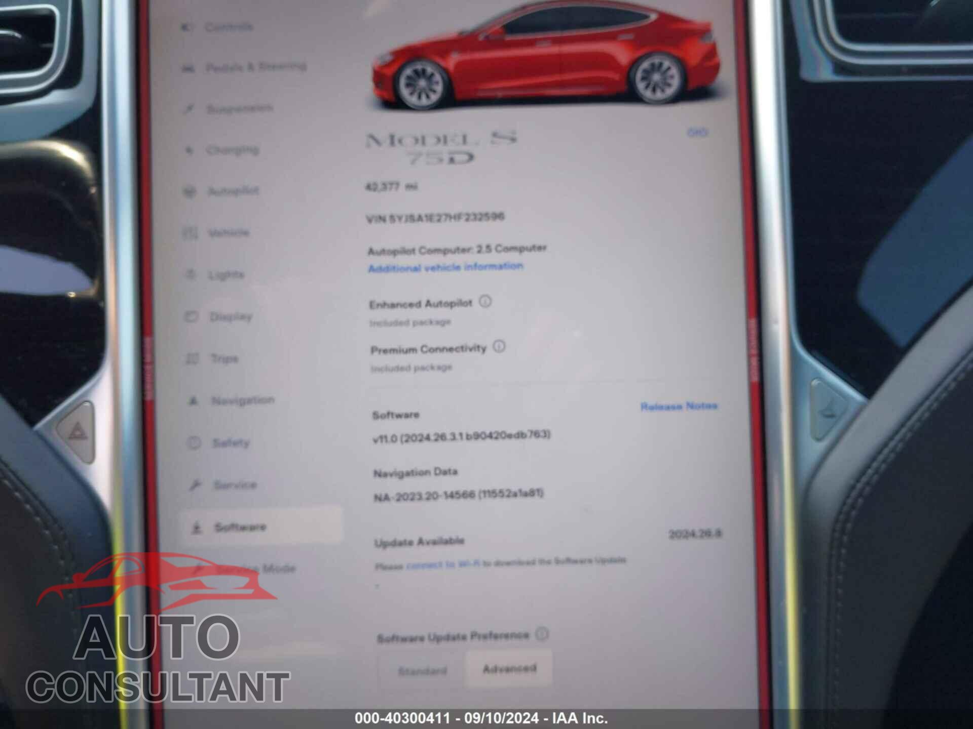 TESLA MODEL S 2017 - 5YJSA1E27HF232596