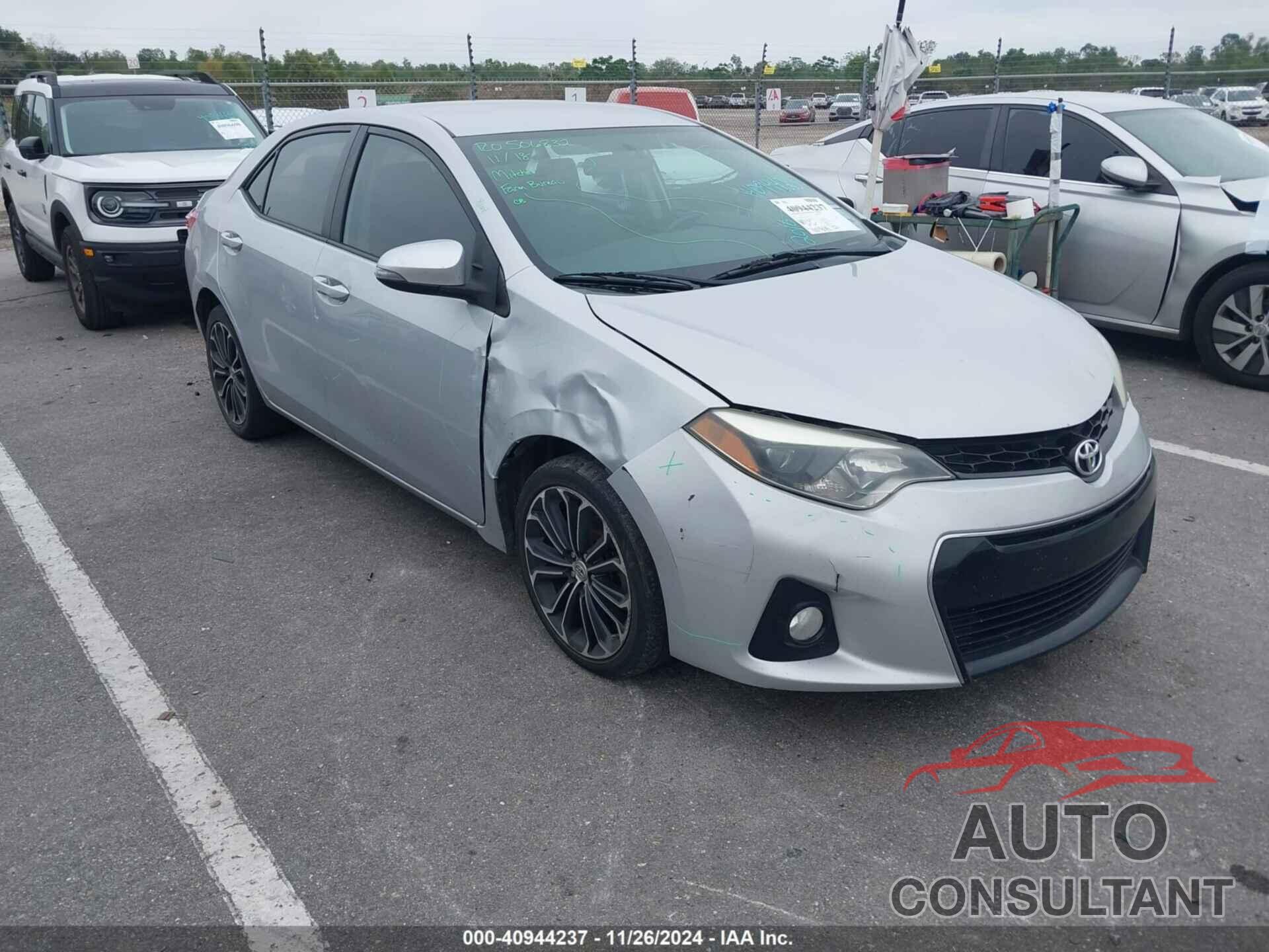 TOYOTA COROLLA 2016 - 2T1BURHE3GC642780