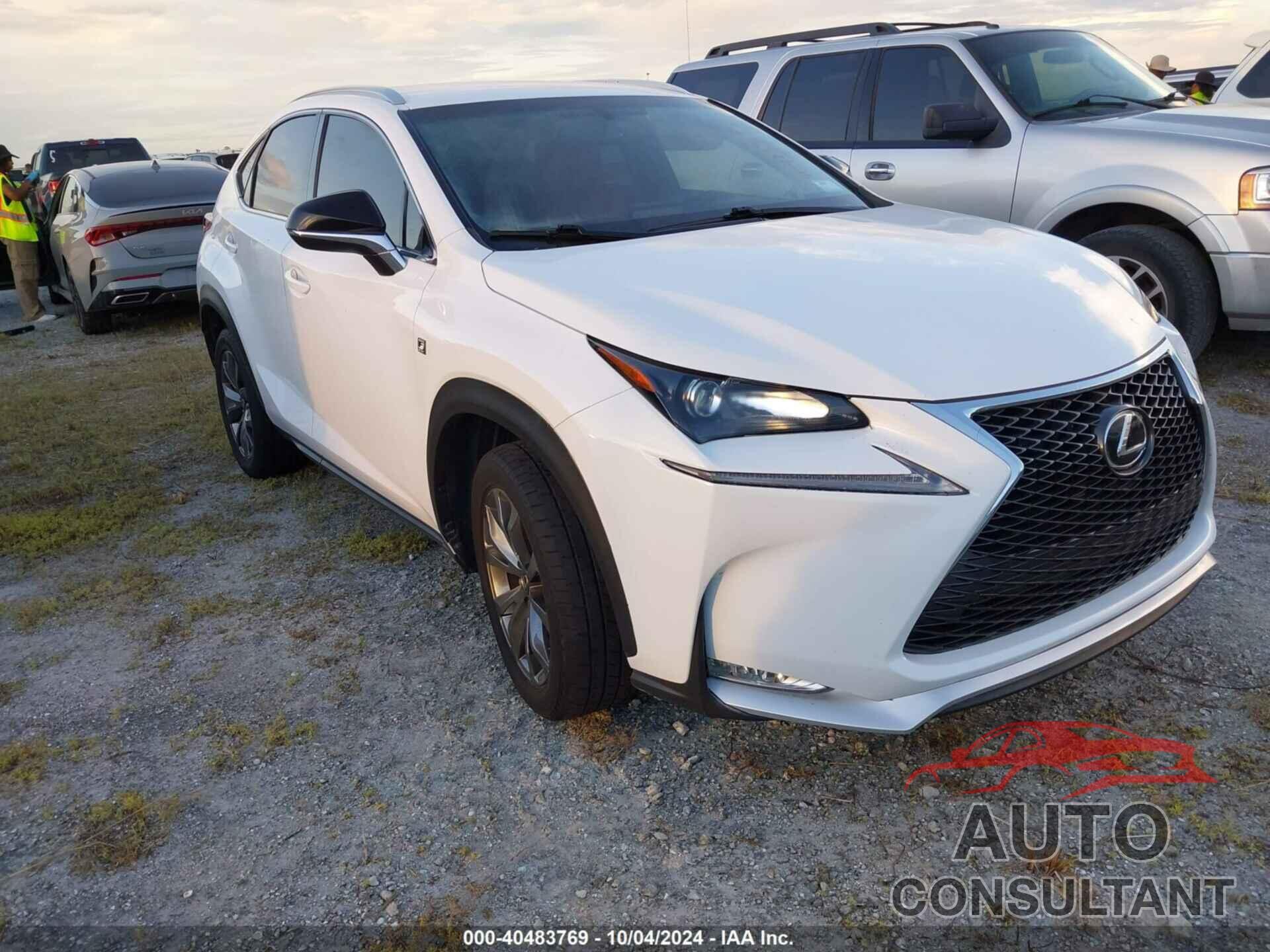 LEXUS NX 2016 - JTJYARBZ2G2037028