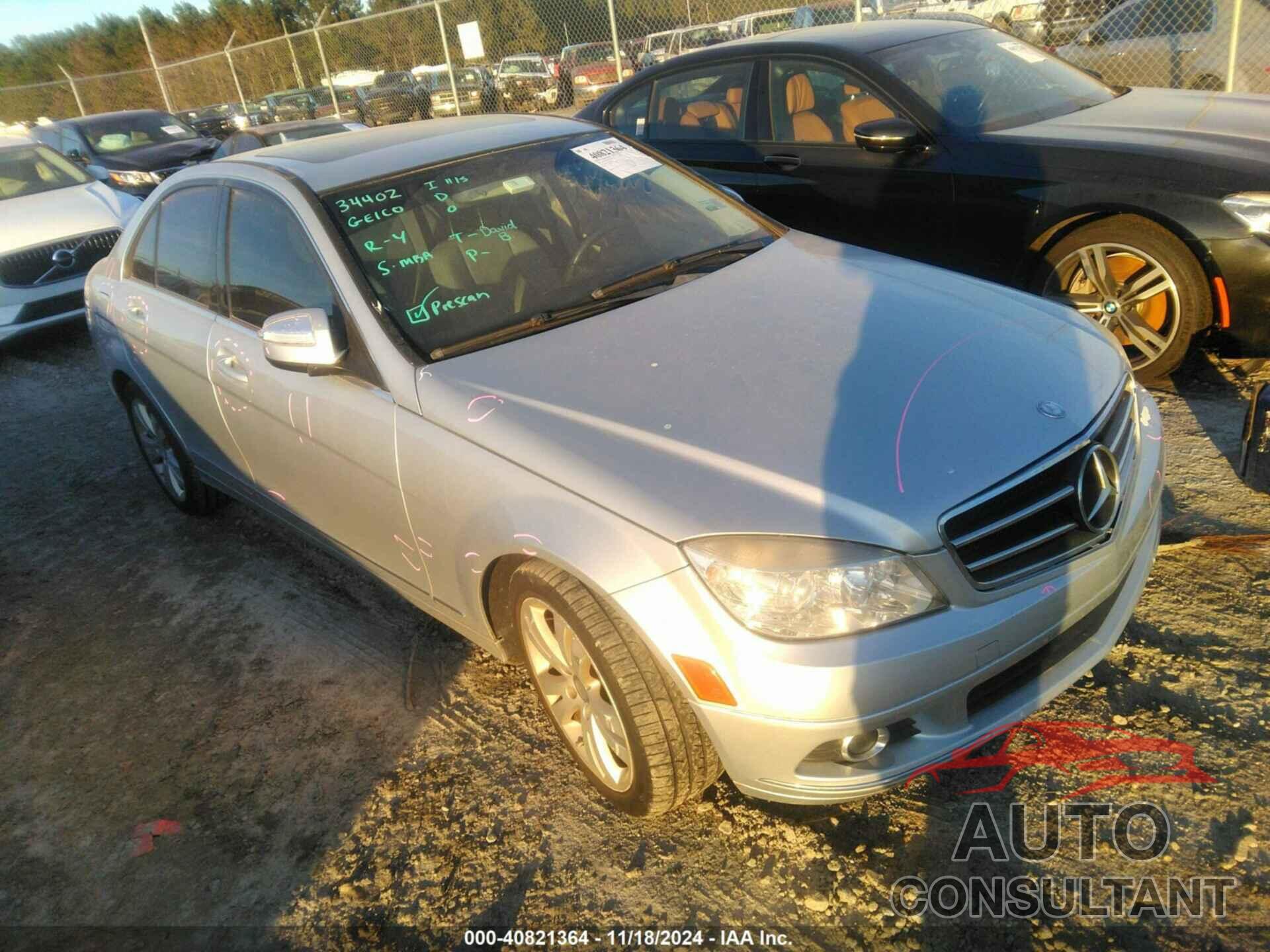MERCEDES-BENZ C 300 2009 - WDDGF54X69R044942