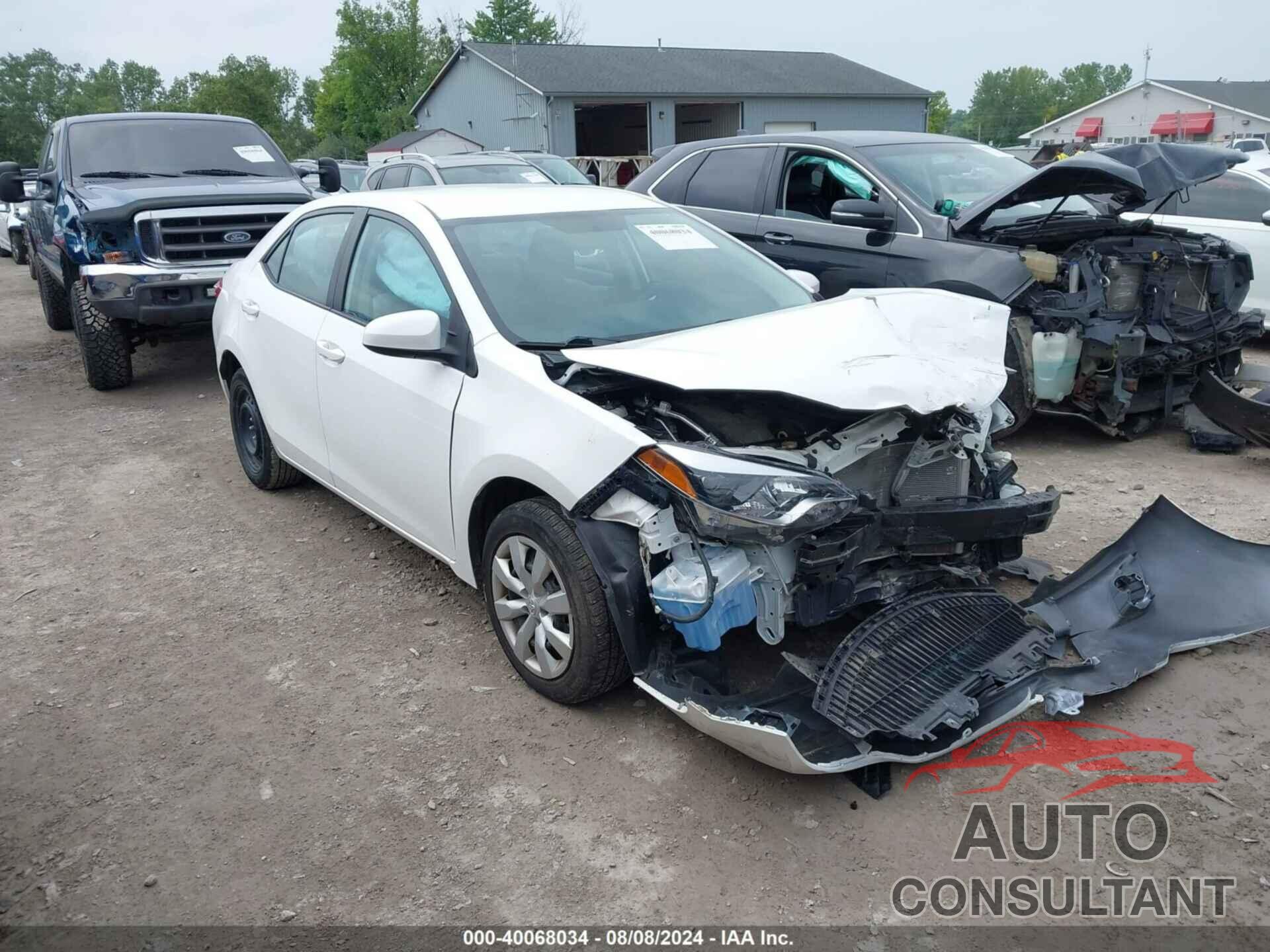 TOYOTA COROLLA 2016 - 5YFBURHE9GP535619