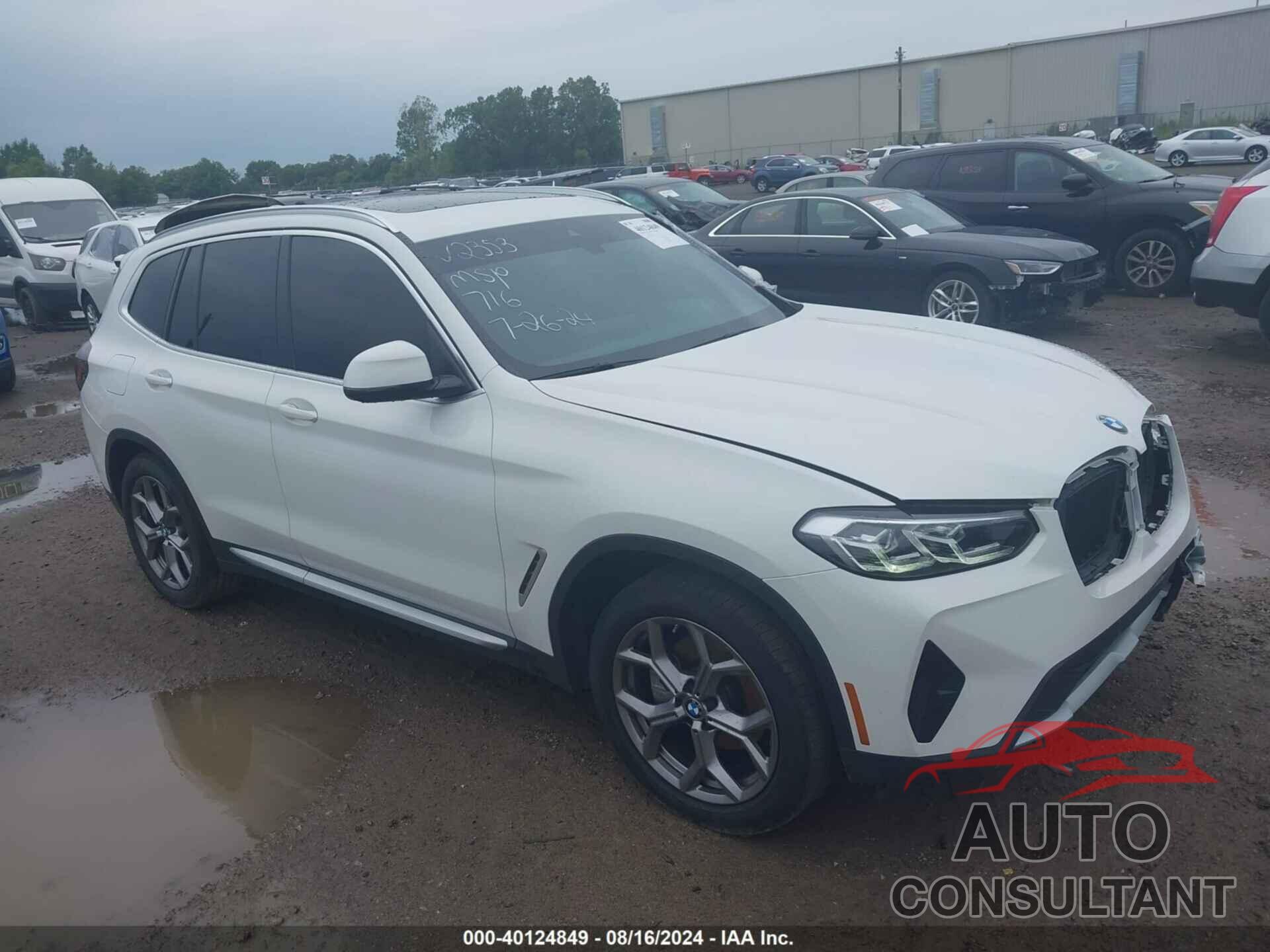 BMW X3 2022 - 5UX53DP08N9J72353