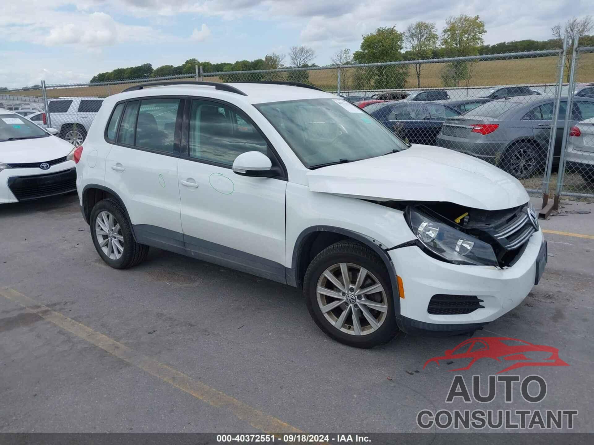 VOLKSWAGEN TIGUAN 2017 - WVGBV7AX8HK053331