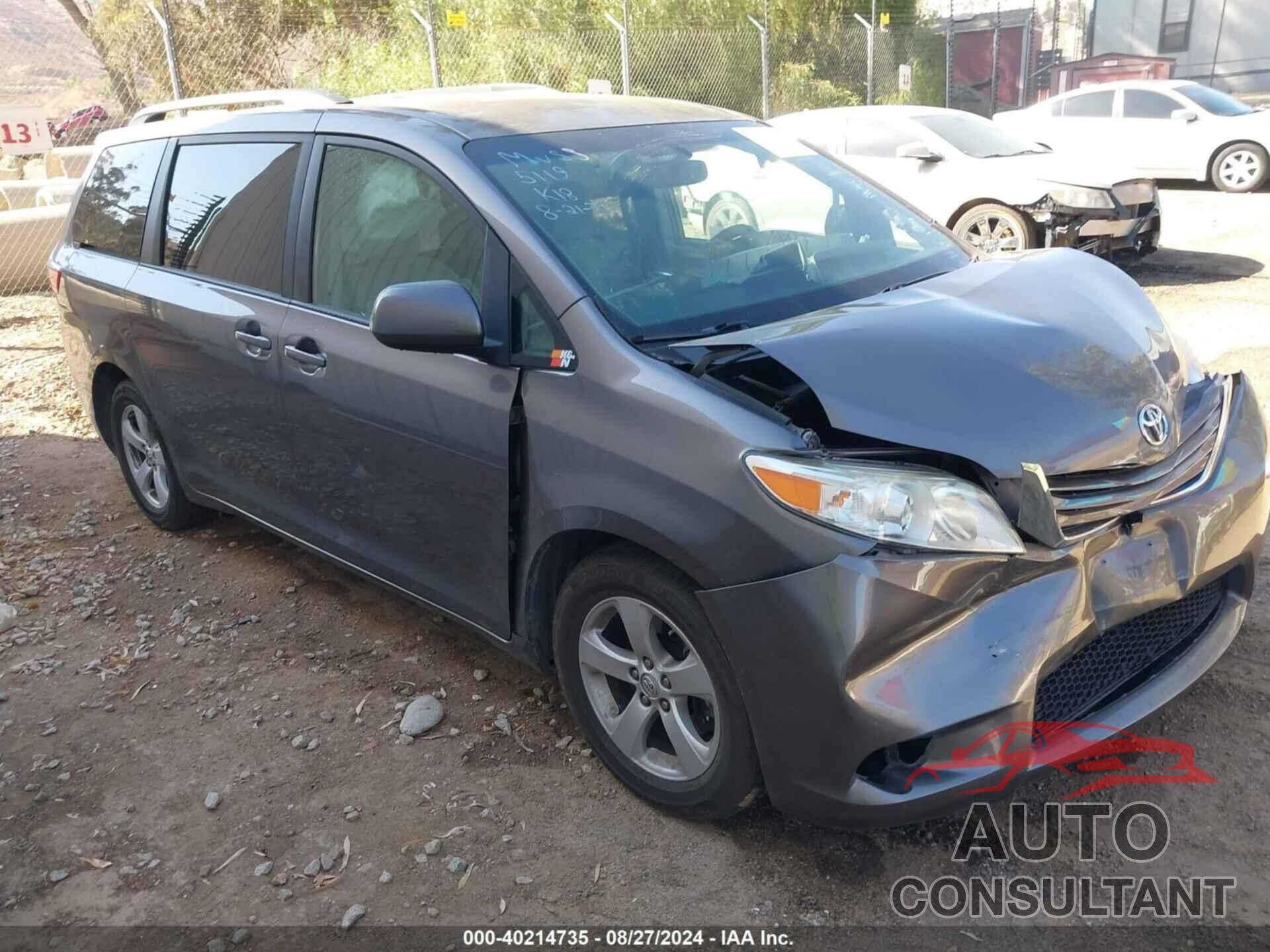 TOYOTA SIENNA 2017 - 5TDKZ3DC2HS885119