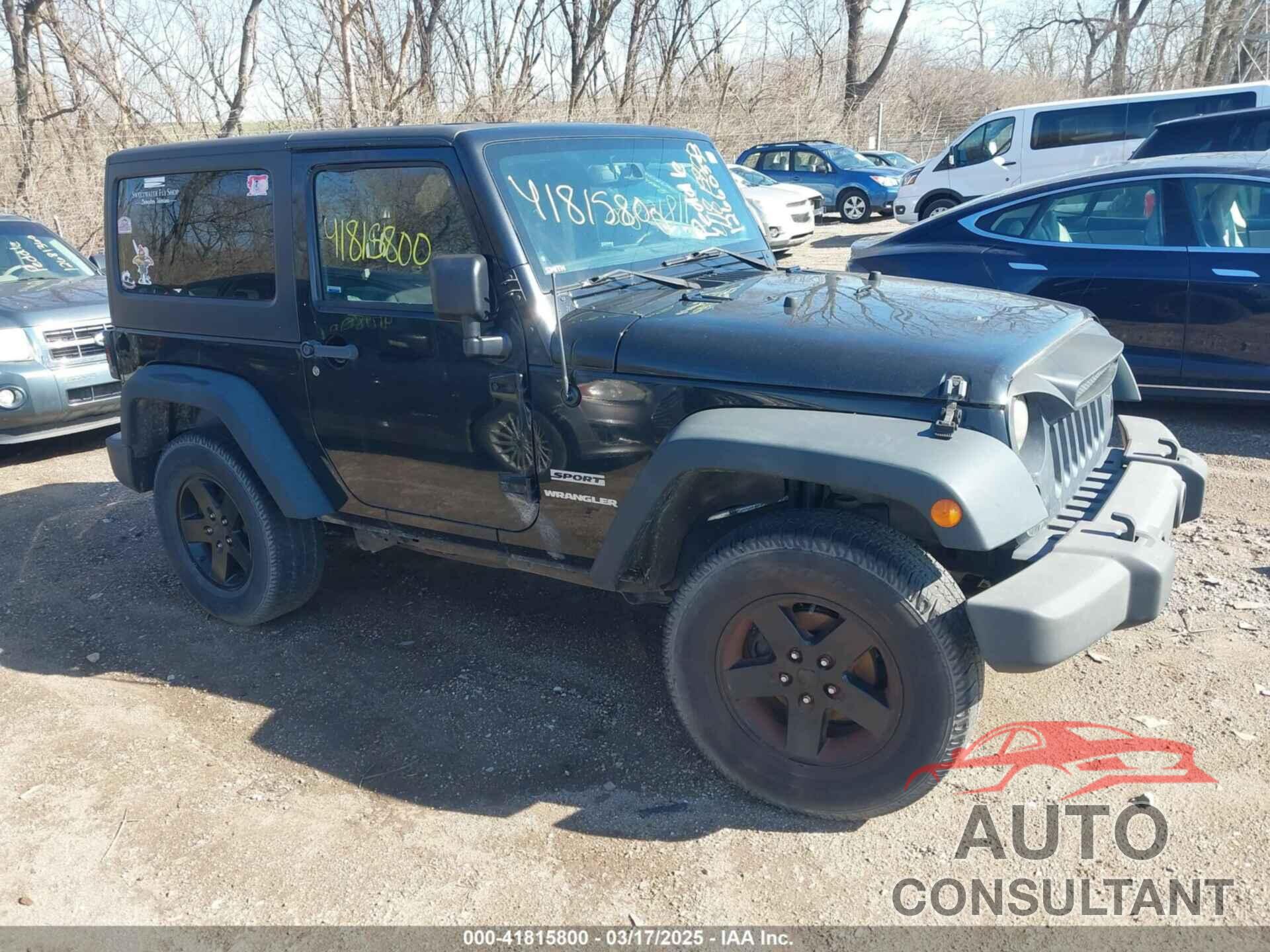 JEEP WRANGLER 2013 - 1C4AJWAG6DL519607