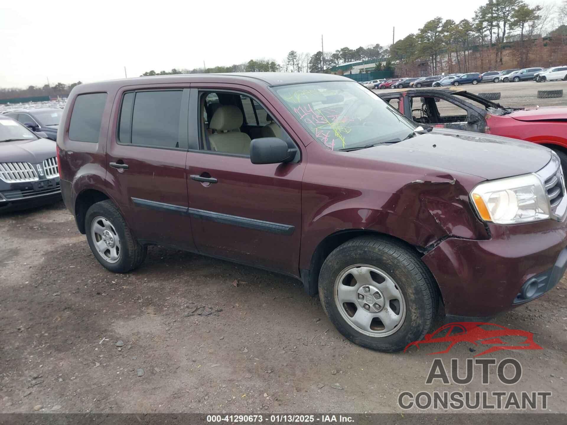 HONDA PILOT 2015 - 5FNYF4H25FB068626