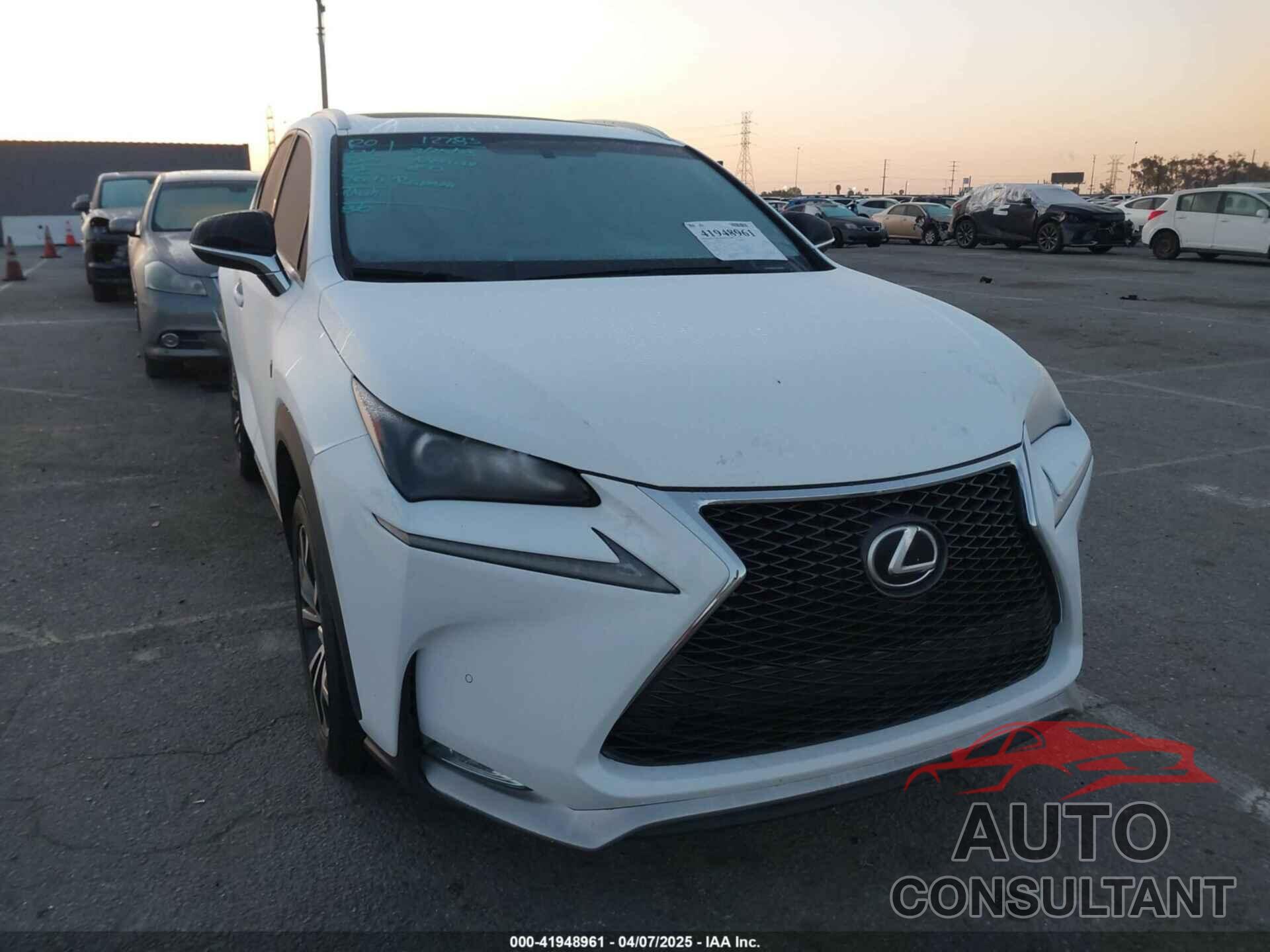 LEXUS NX 200T 2017 - JTJYARBZ0H2054024