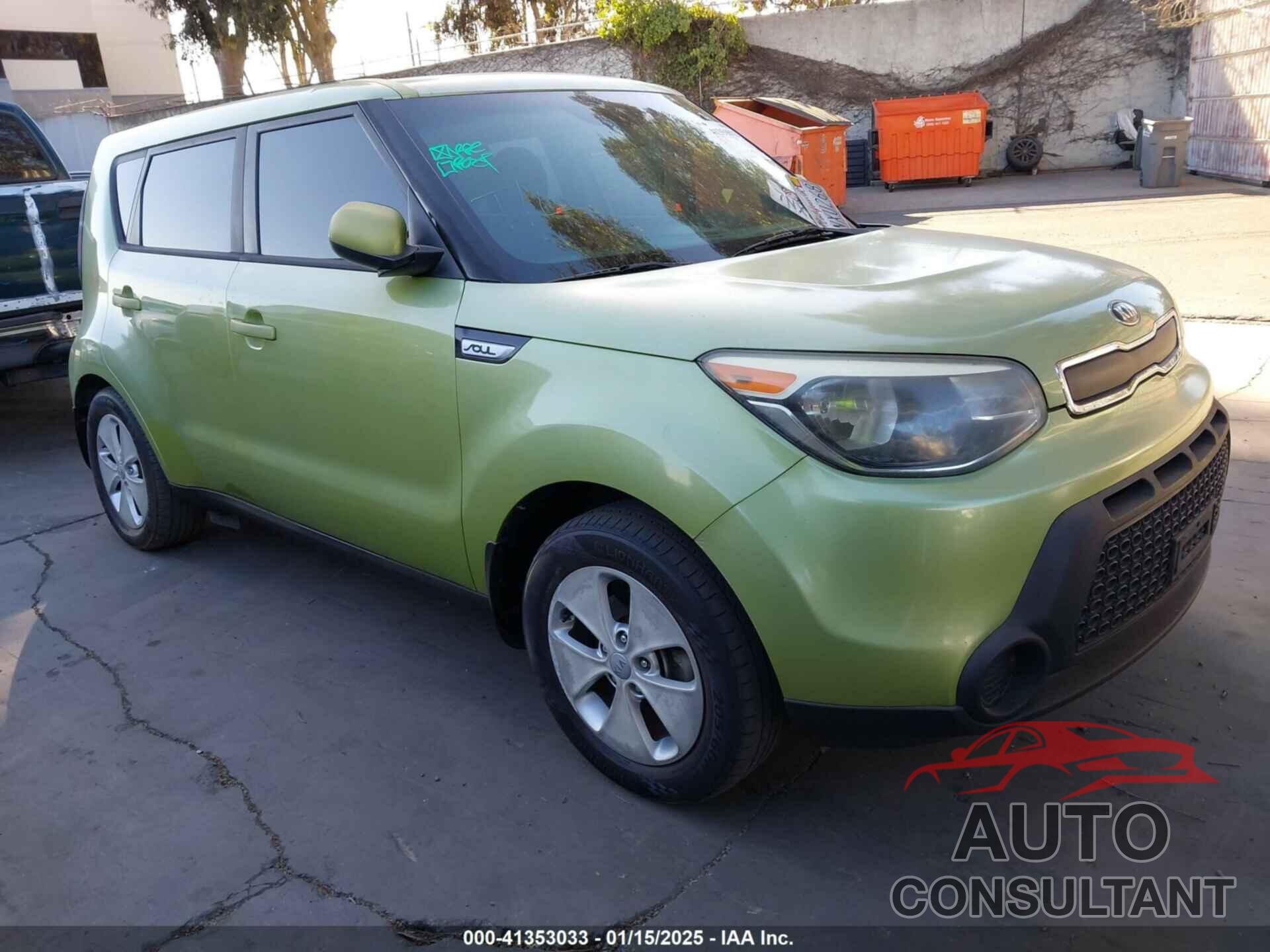 KIA SOUL 2015 - KNDJN2A25F7805851