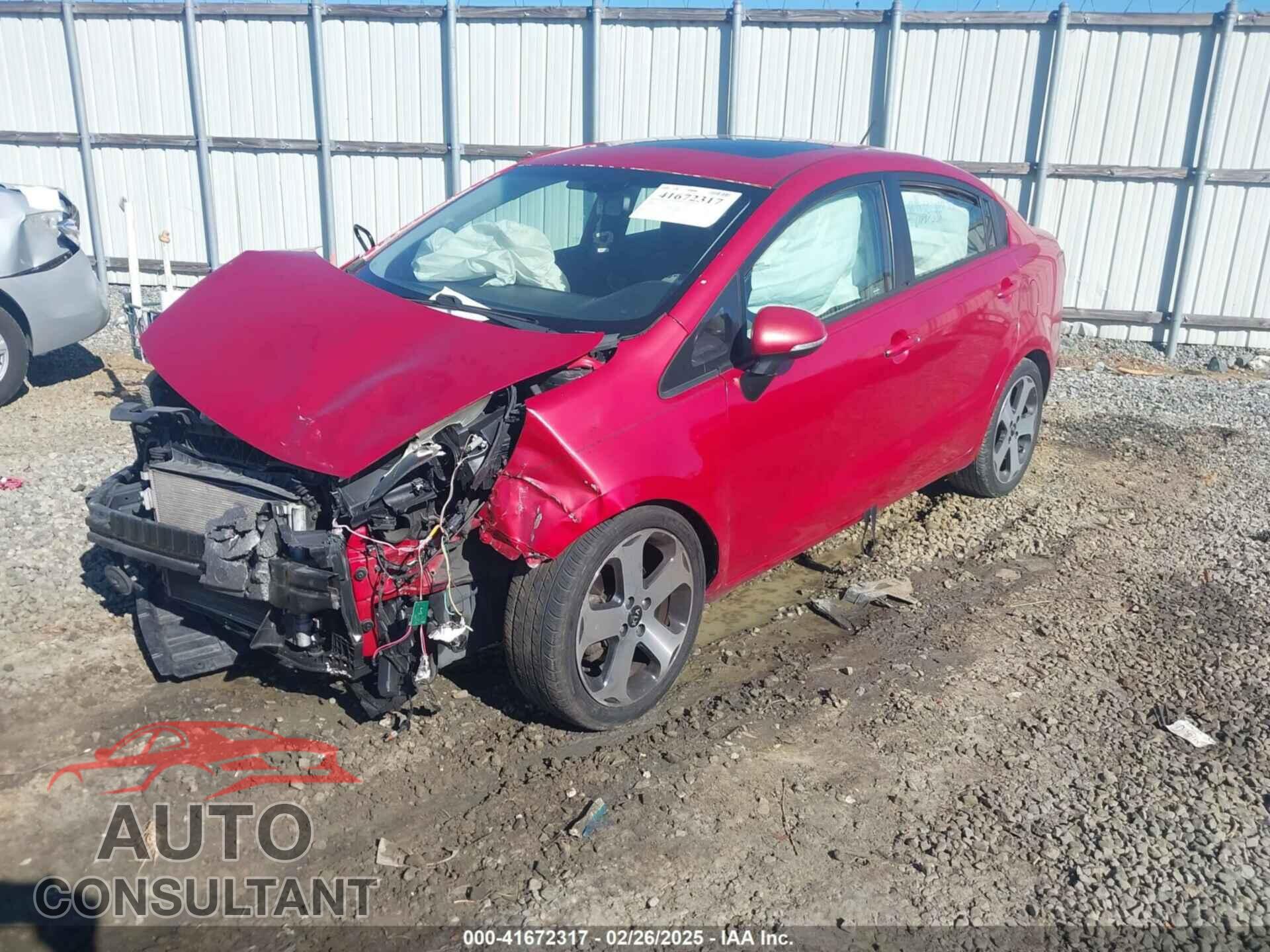 KIA RIO 2012 - KNADN4A34C6052863