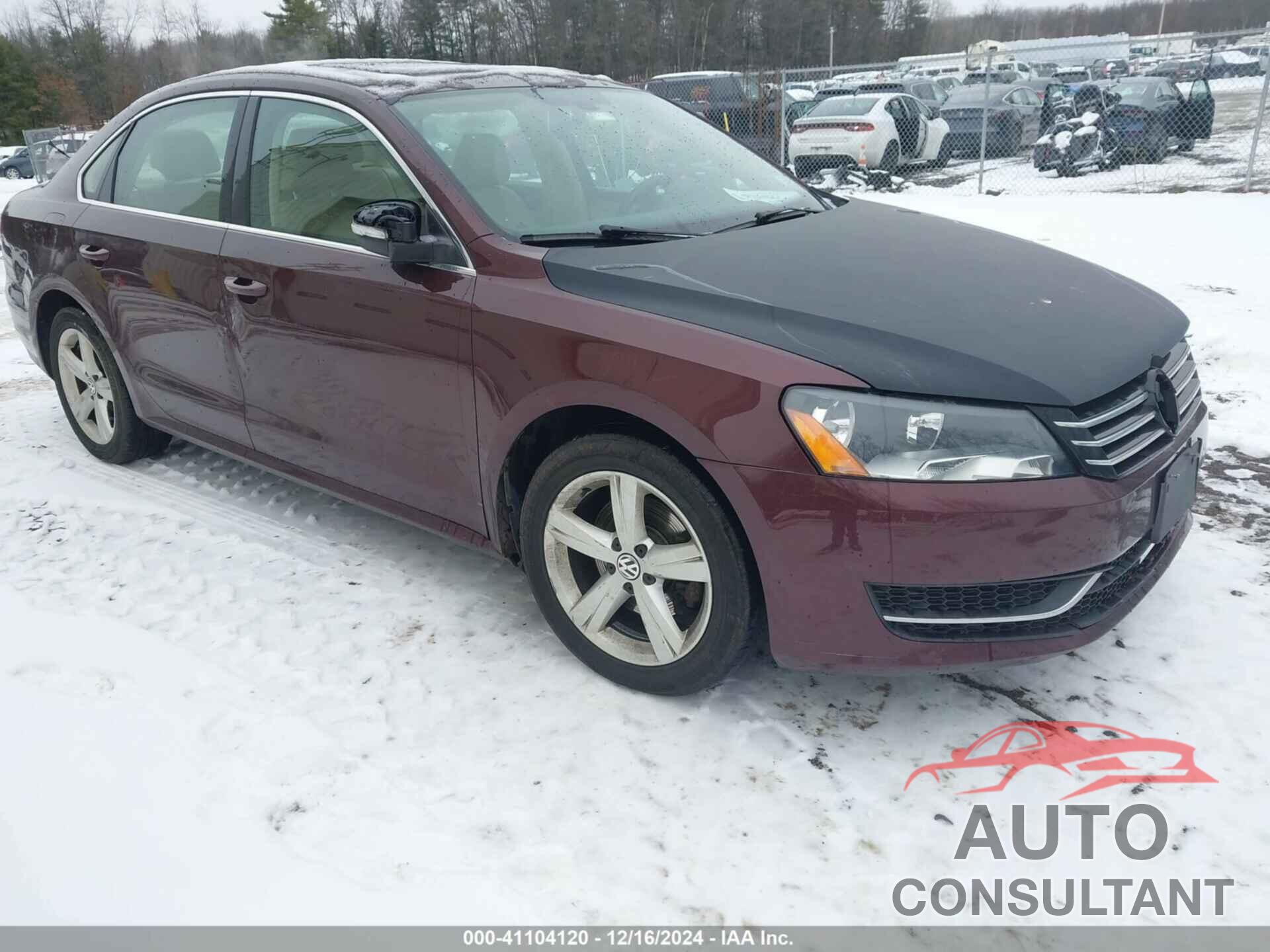 VOLKSWAGEN PASSAT 2013 - 1VWBP7A33DC145511