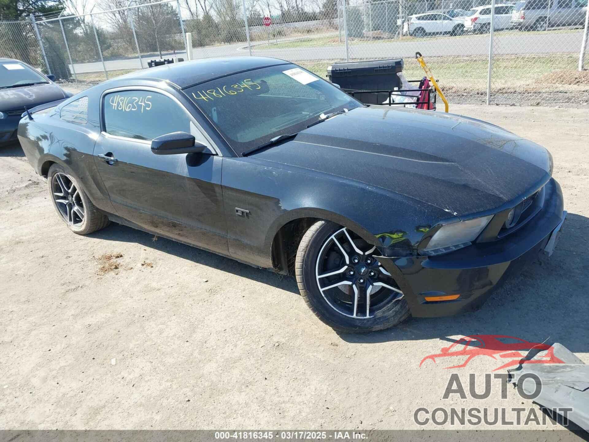 FORD MUSTANG 2010 - 1ZVBP8CH1A5152455