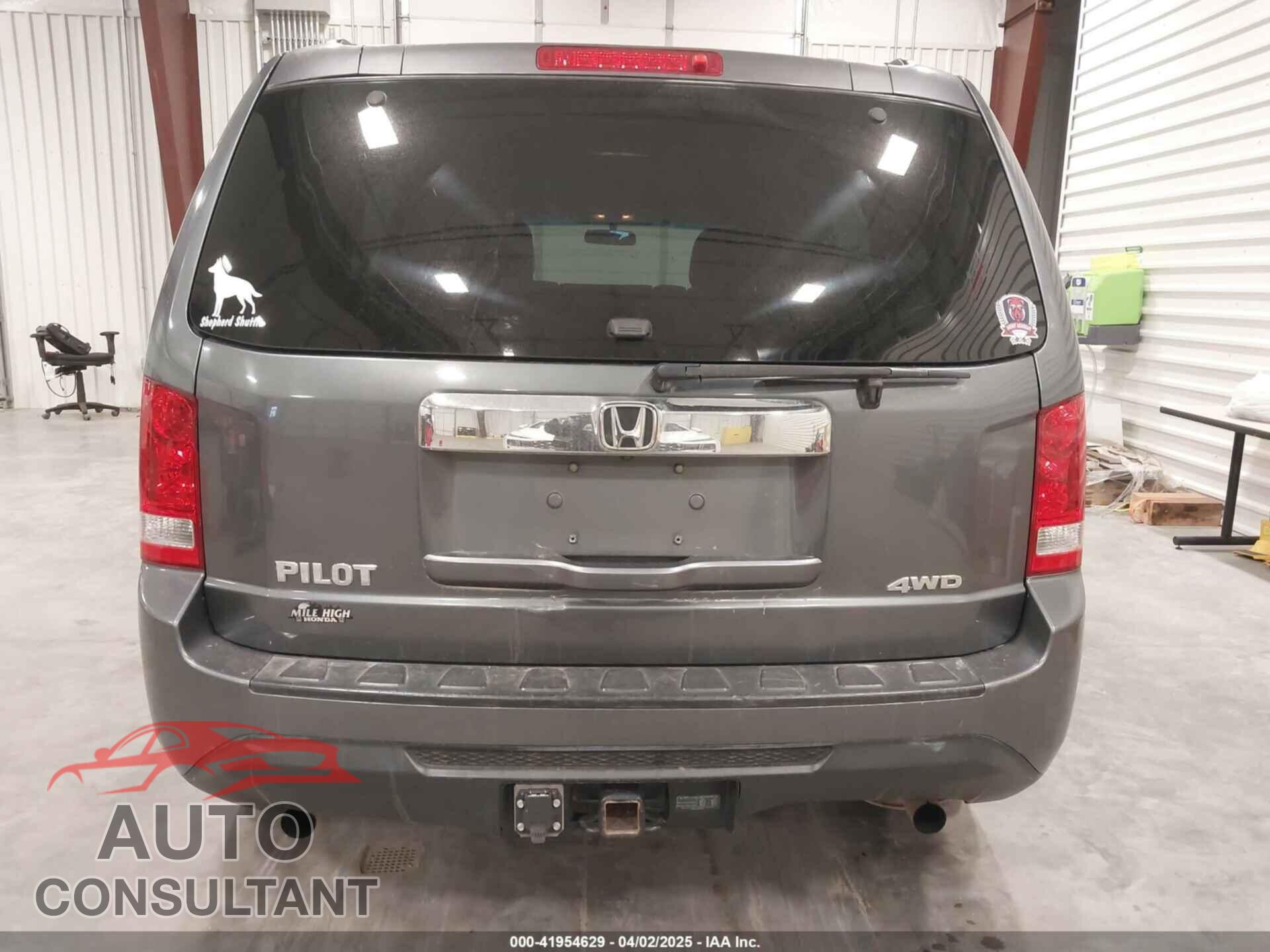 HONDA PILOT 2013 - 5FNYF4H2XDB014364
