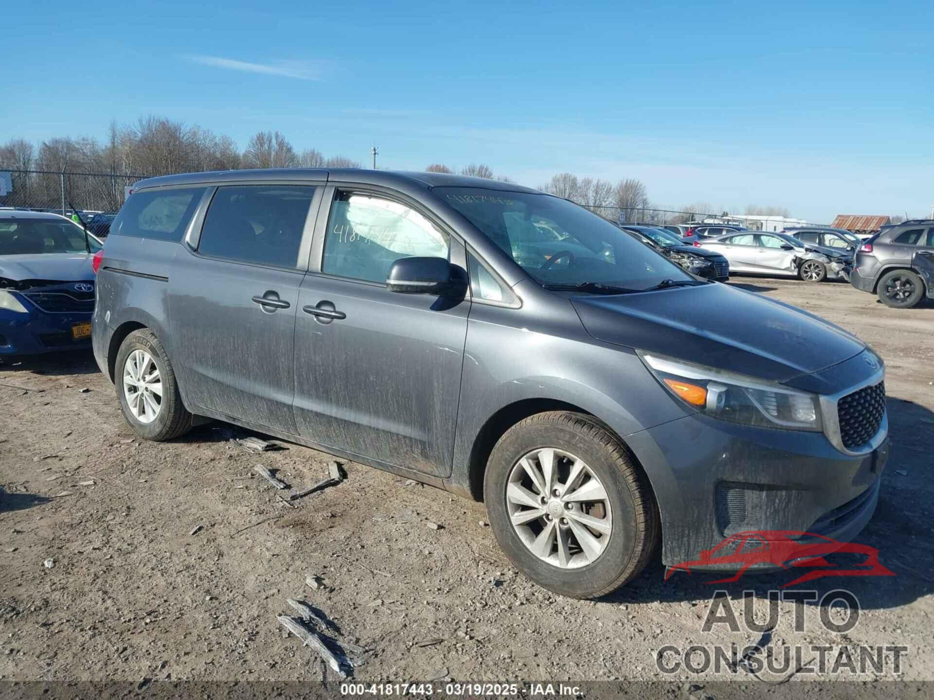 KIA SEDONA 2017 - KNDMB5C12H6229530