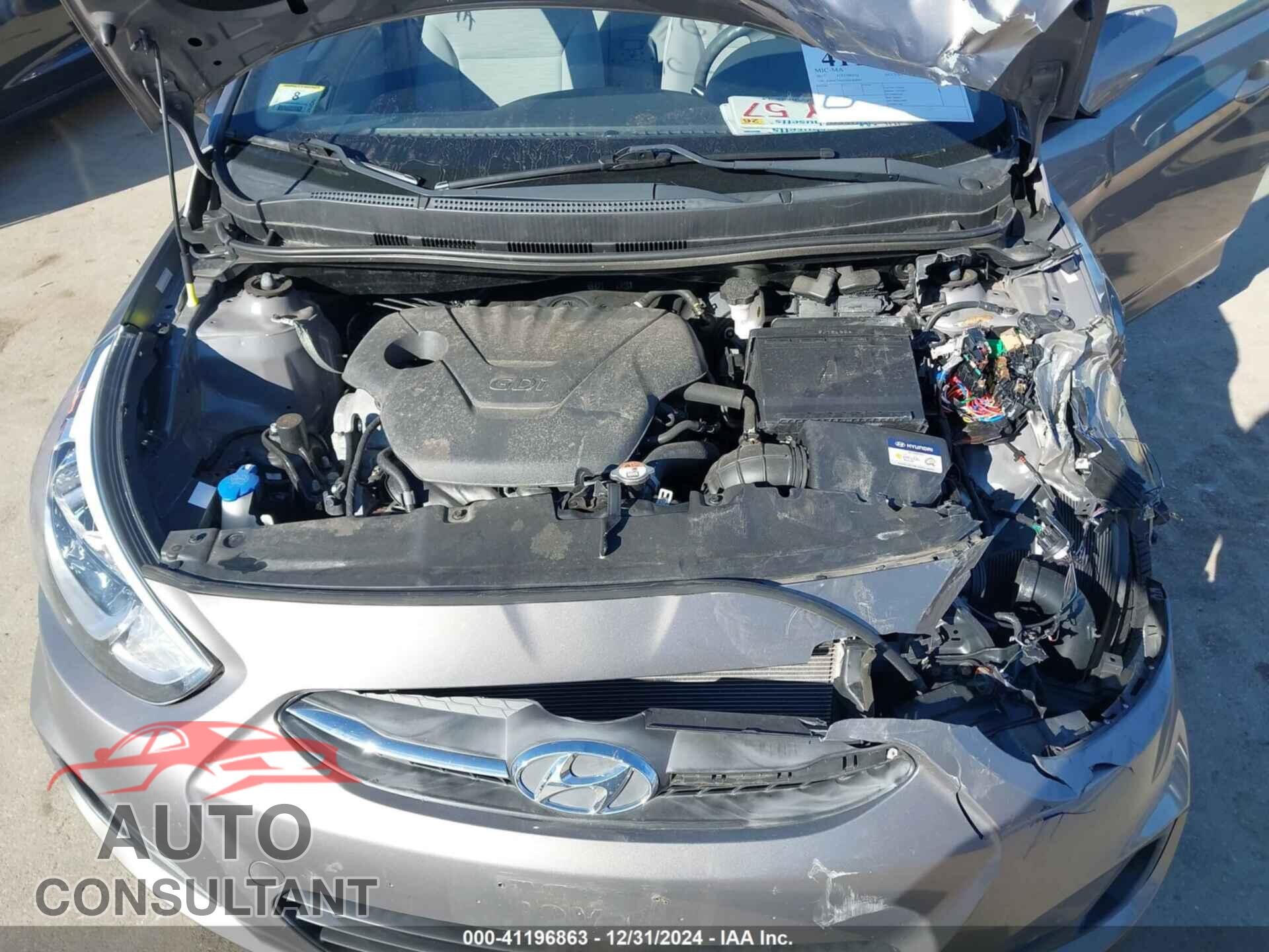 HYUNDAI ACCENT 2017 - KMHCT4AE3HU364984