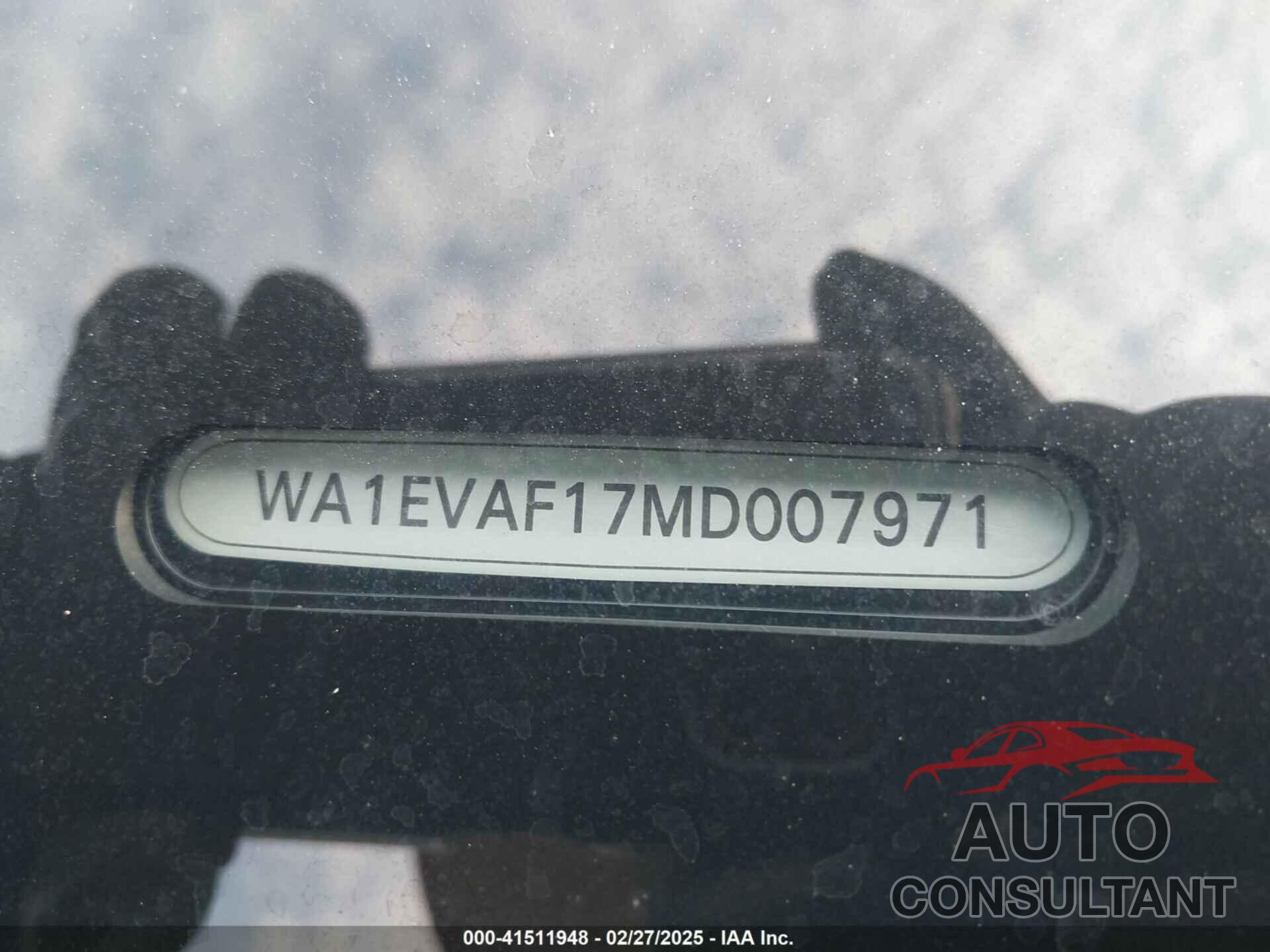 AUDI Q8 2021 - WA1EVAF17MD007971