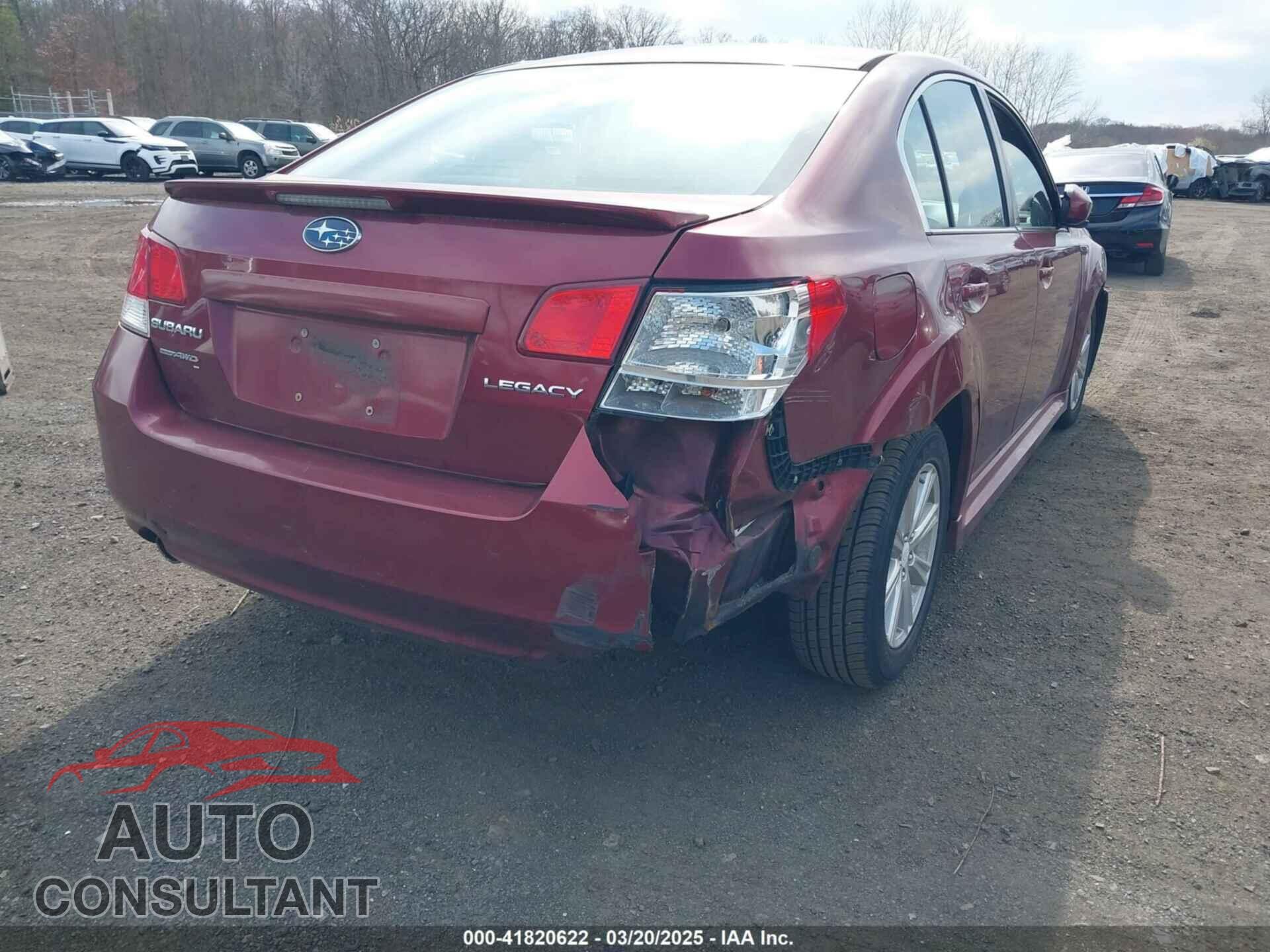 SUBARU LEGACY 2011 - 4S3BMCB65B3213544