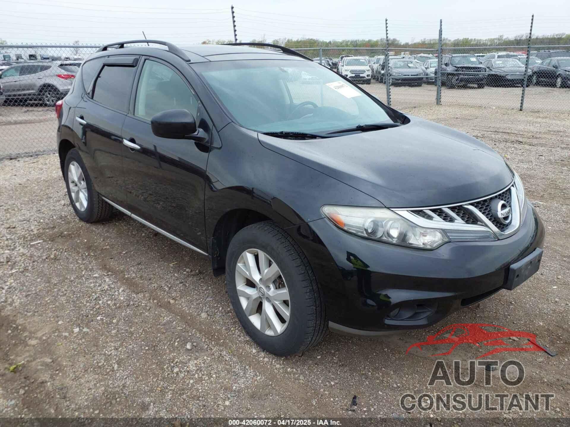 NISSAN MURANO 2011 - JN8AZ1MWXBW185399