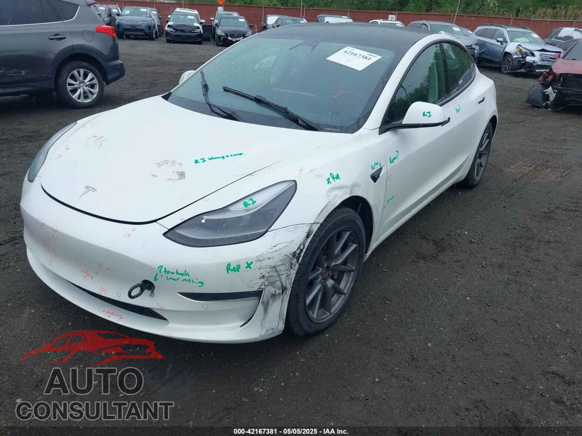 TESLA MODEL 3 2022 - 5YJ3E1EB7NF257440