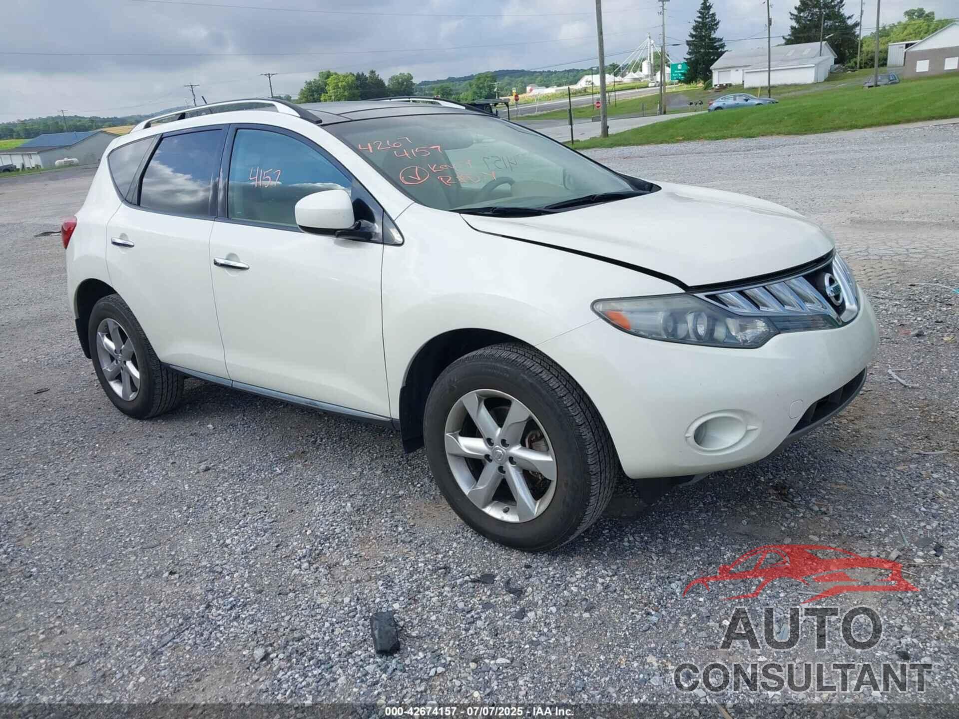 NISSAN MURANO 2010 - JN8AZ1MW3AW133661