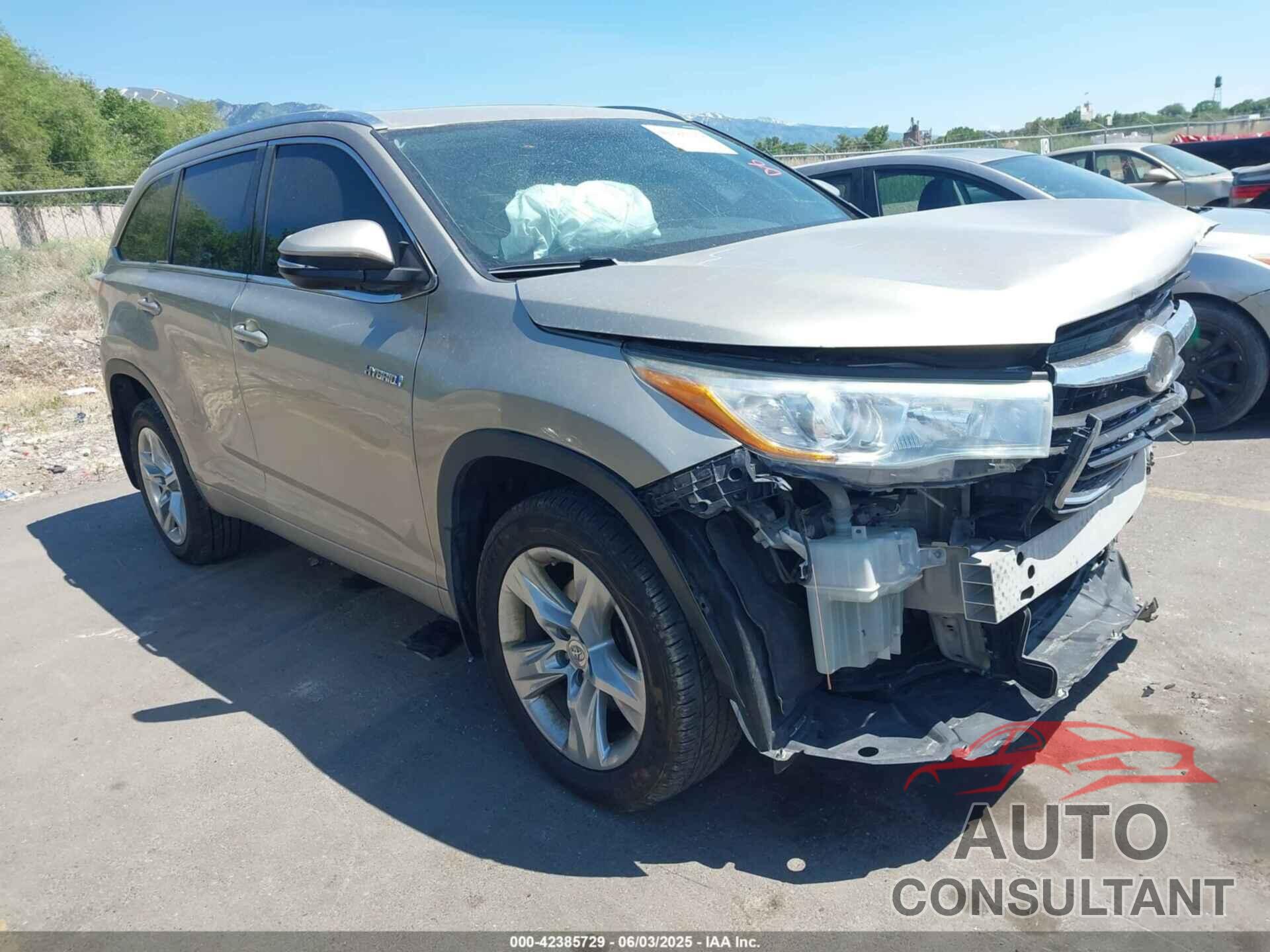 TOYOTA HIGHLANDER HYBRID 2014 - 5TDDCRFHXES005396