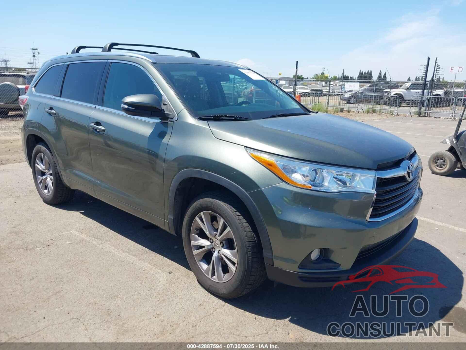 TOYOTA HIGHLANDER 2014 - 5TDKKRFH2ES012059