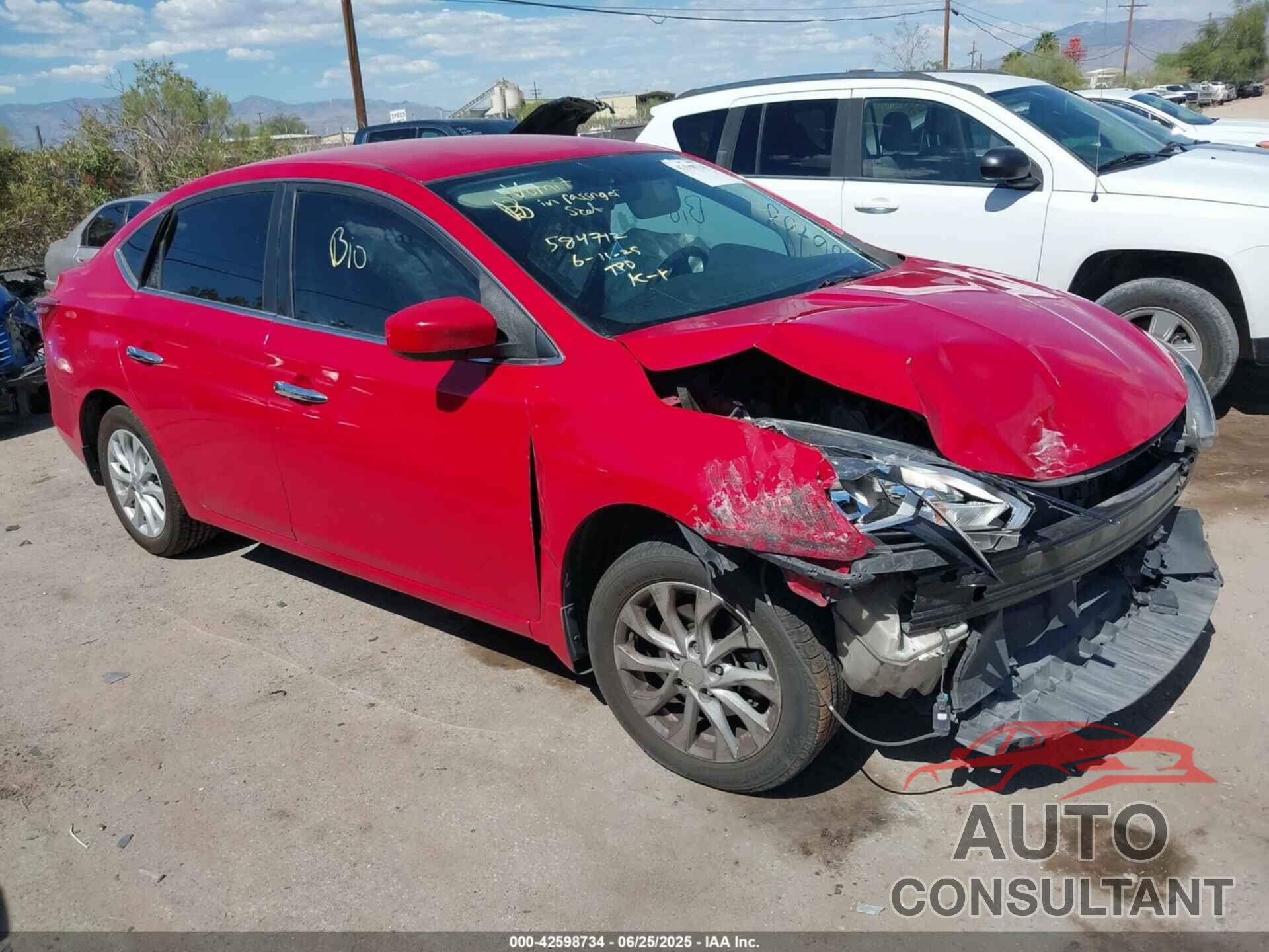 NISSAN SENTRA 2019 - 3N1AB7AP1KL606788